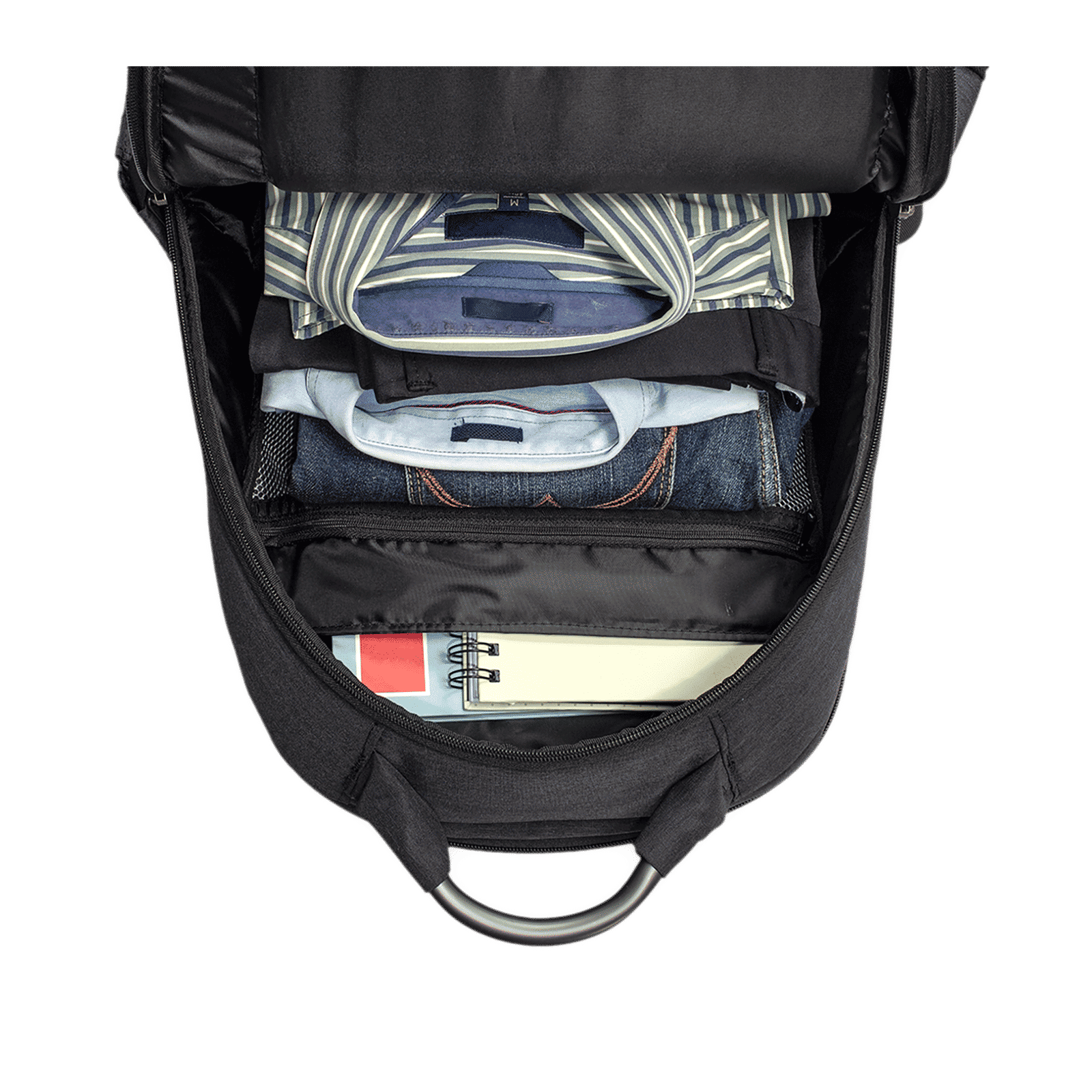 Carriall Minikin Polyester Laptop Backpack for 15.6 Inch Laptop (29.6 L, USB Charging Port, Black)_10