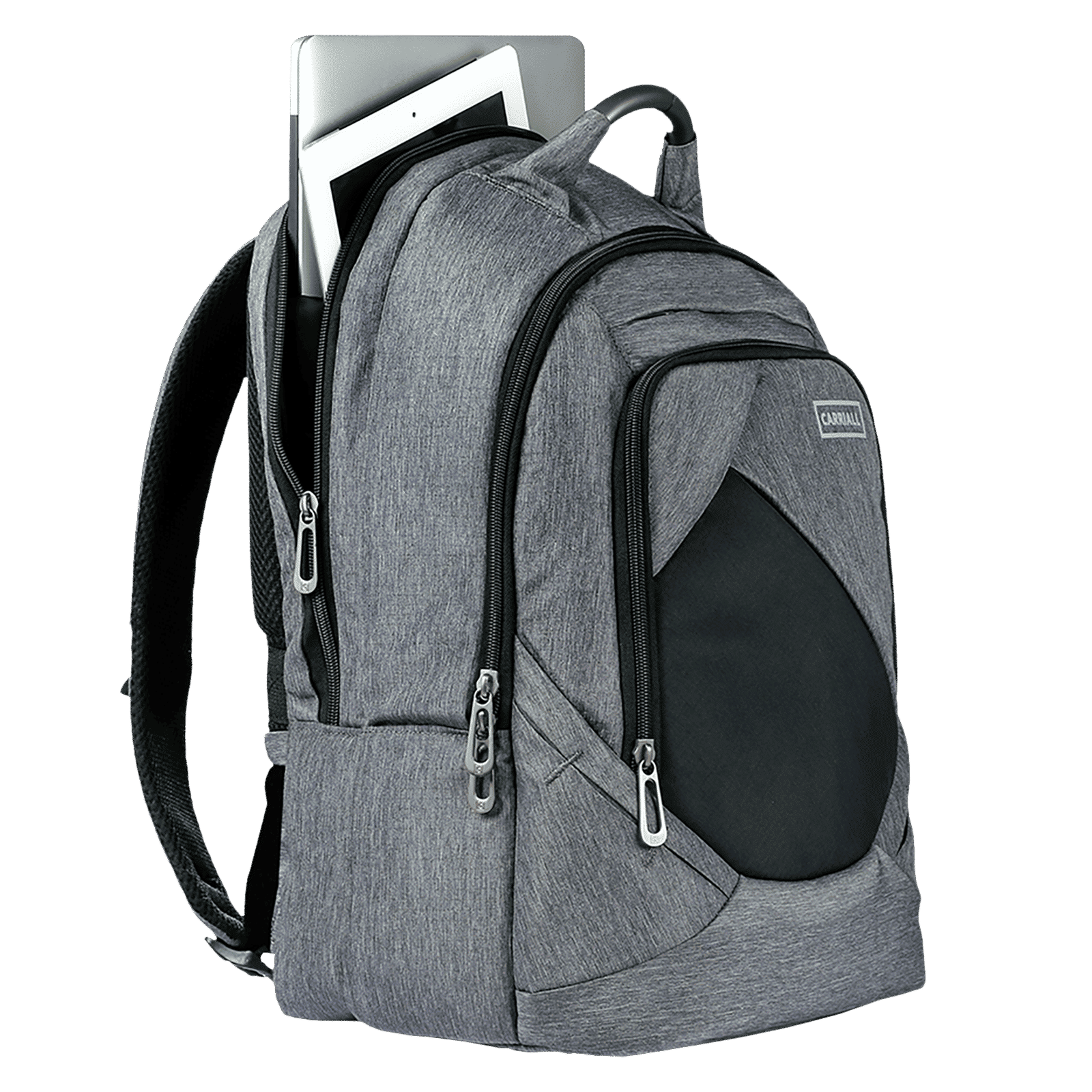 Carriall Minikin Polyester Laptop Backpack for 15.6 Inch Laptop (29.6 L, USB Charging Port, Grey)_5