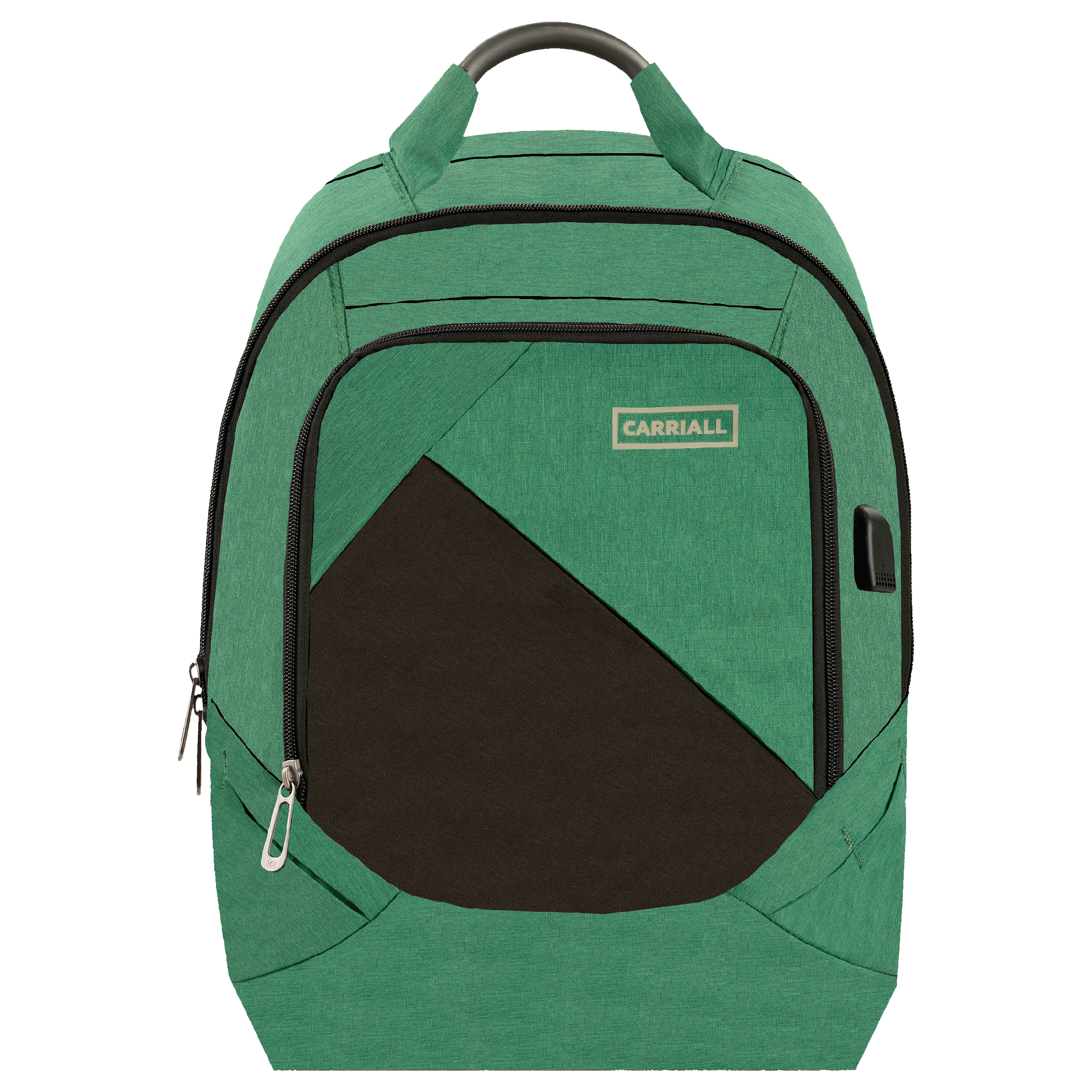 Carriall Minikin Polyester Laptop Backpack for 15.6 Inch Laptop (29.6 L, USB Charging Port, Green)_1