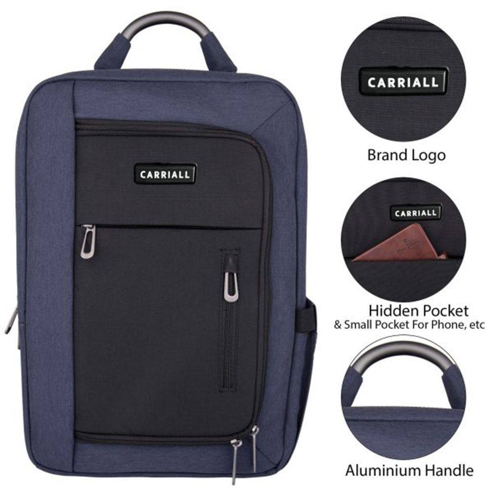 Carriall Minch Polyester Laptop Backpack for 15.6 Inch Laptop (27.3 L, USB Charging Port, Black)_10