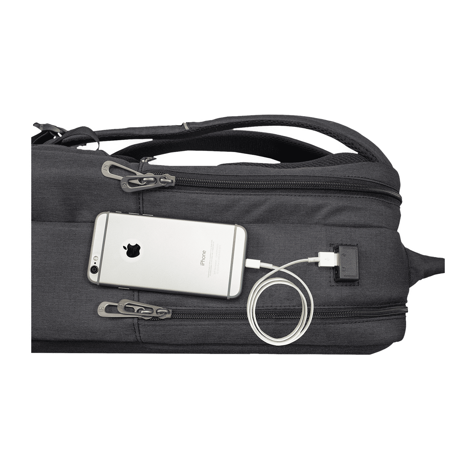 Carriall Minch Polyester Laptop Backpack for 15.6 Inch Laptop (27.3 L, USB Charging Port, Black)_11