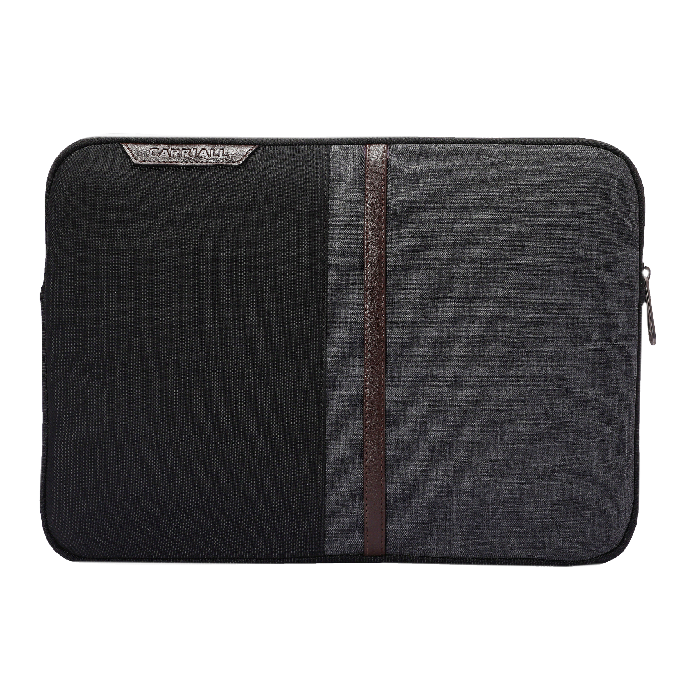 Carriall Suave Fabric, Polyester Laptop Sleeve for 13 Inch Laptop (5 L, Water Resistant, Black/Grey) Carriall Suave Fabric, Polyester Laptop Sleeve for 13 Inch Laptop (5 L, Water Resistant, Black/Grey)_1