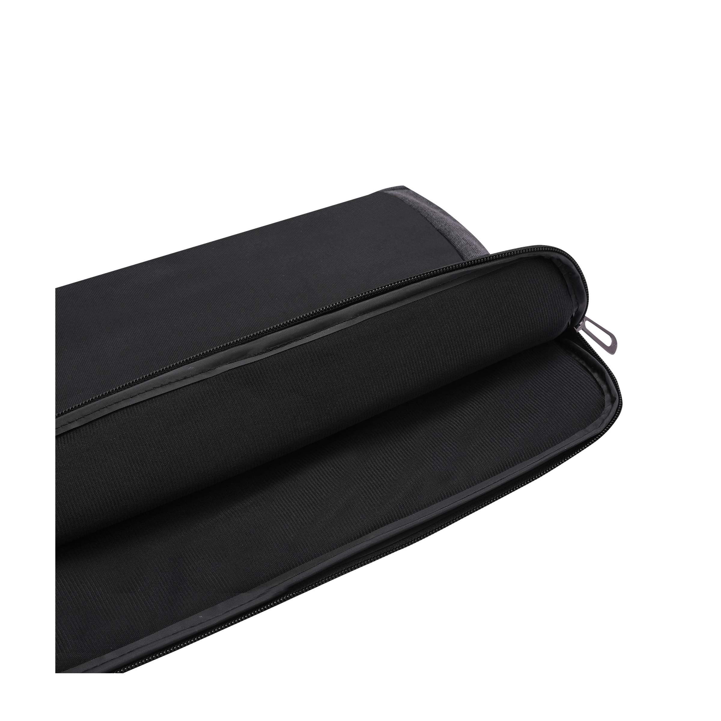 Carriall Noble Fabric, Polyester Laptop Sleeve for 15 Inch Laptop (2 L, Water Resistant, Black/Grey)_4