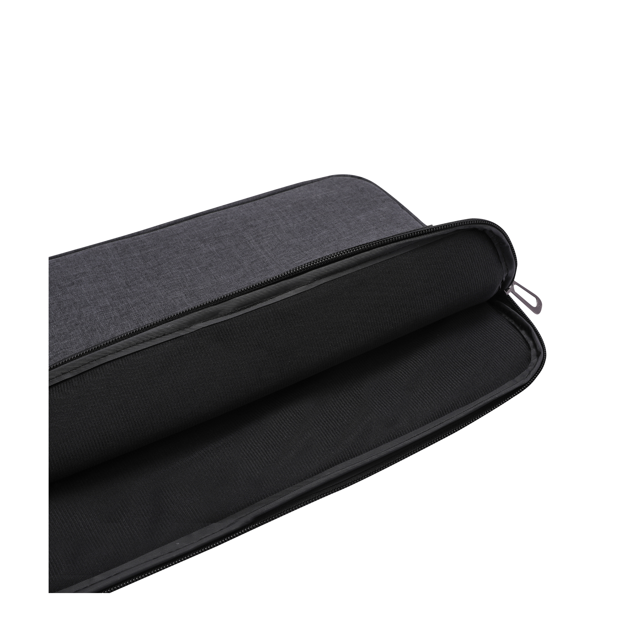 Carriall Ascent Fabric, Polyester Laptop Sleeve for 16 Inch Laptop (Water Resistant, Black/Grey)_4