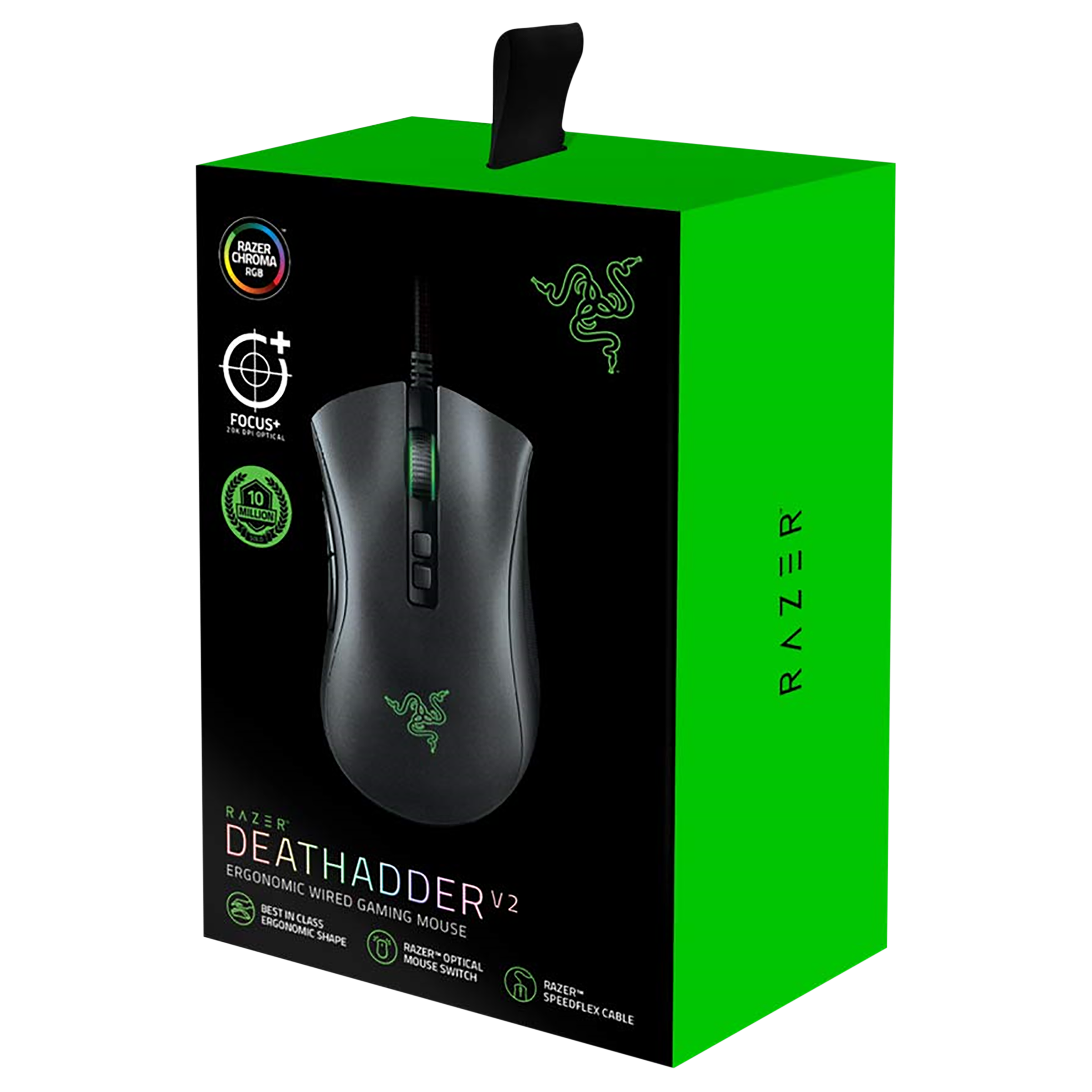 RAZER DeathAdder V2 Wired Optical Gaming Mouse (20000 DPI, RGB Backlit, Black)_14