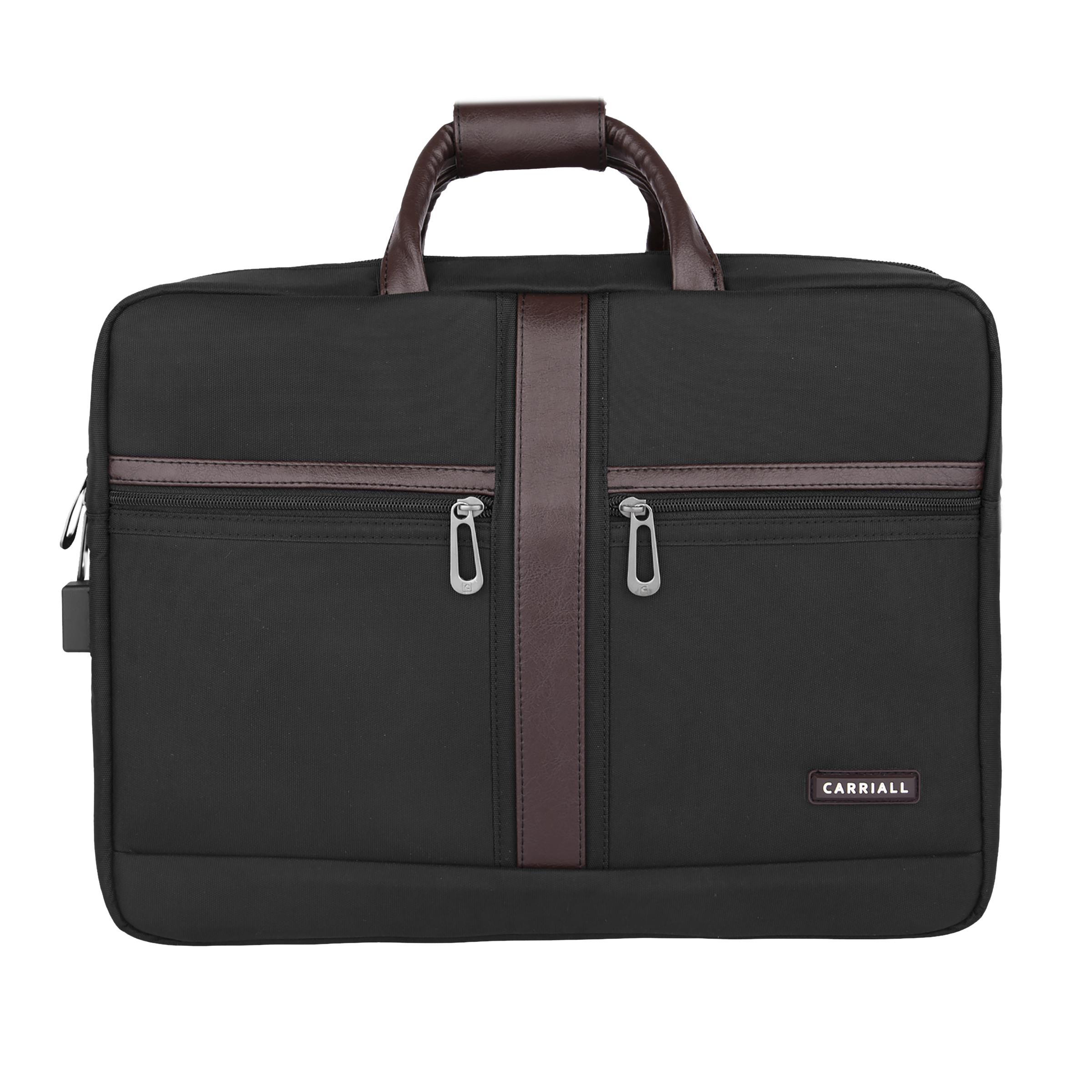 Carriall Ampio Polyester, Faux Leather Laptop Sling Bag for 13 & 15.6 Inch Laptop (18.45 L, USB Charging Port, Black)_1