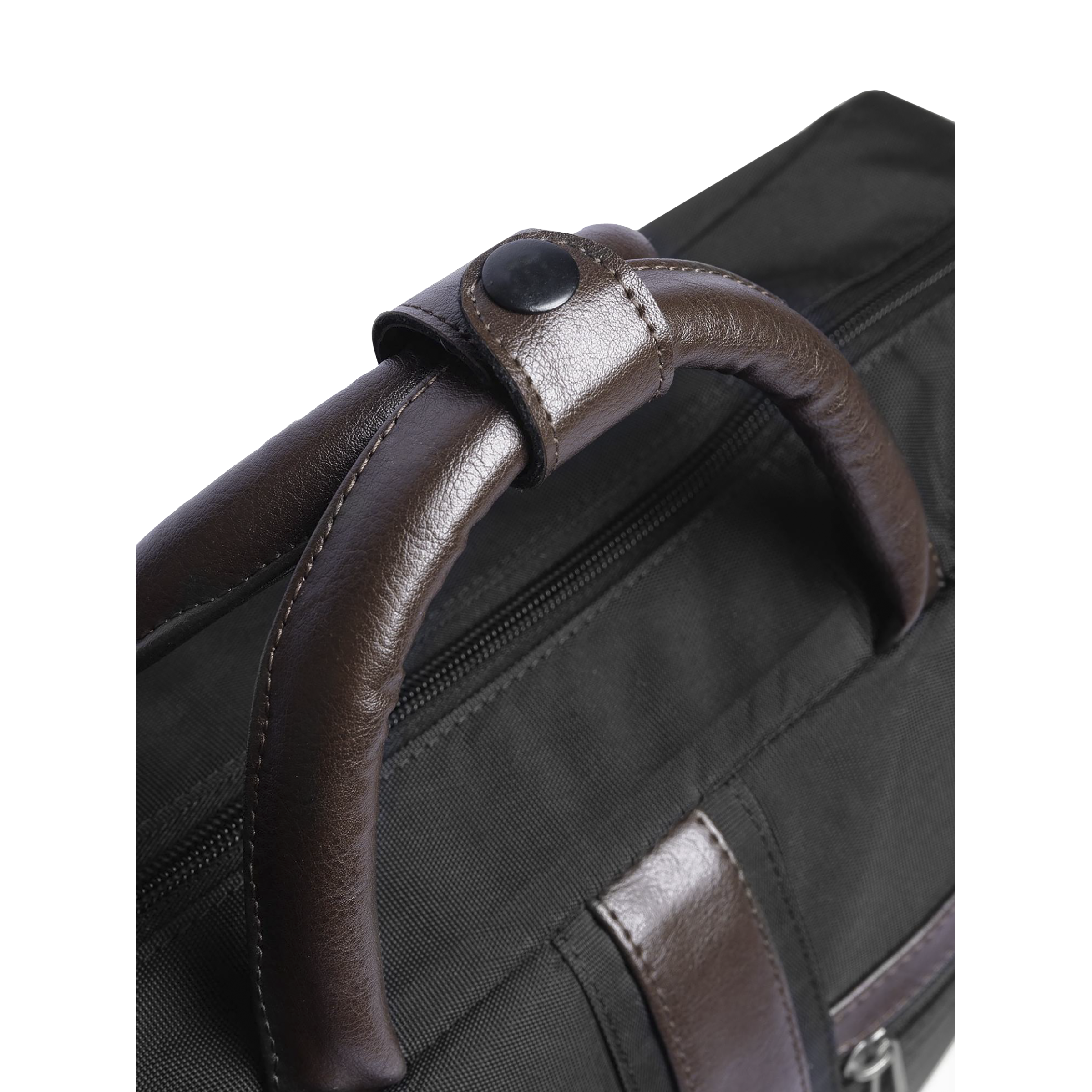 Carriall Ampio Polyester, Faux Leather Laptop Sling Bag for 13 & 15.6 Inch Laptop (18.45 L, USB Charging Port, Black)_5