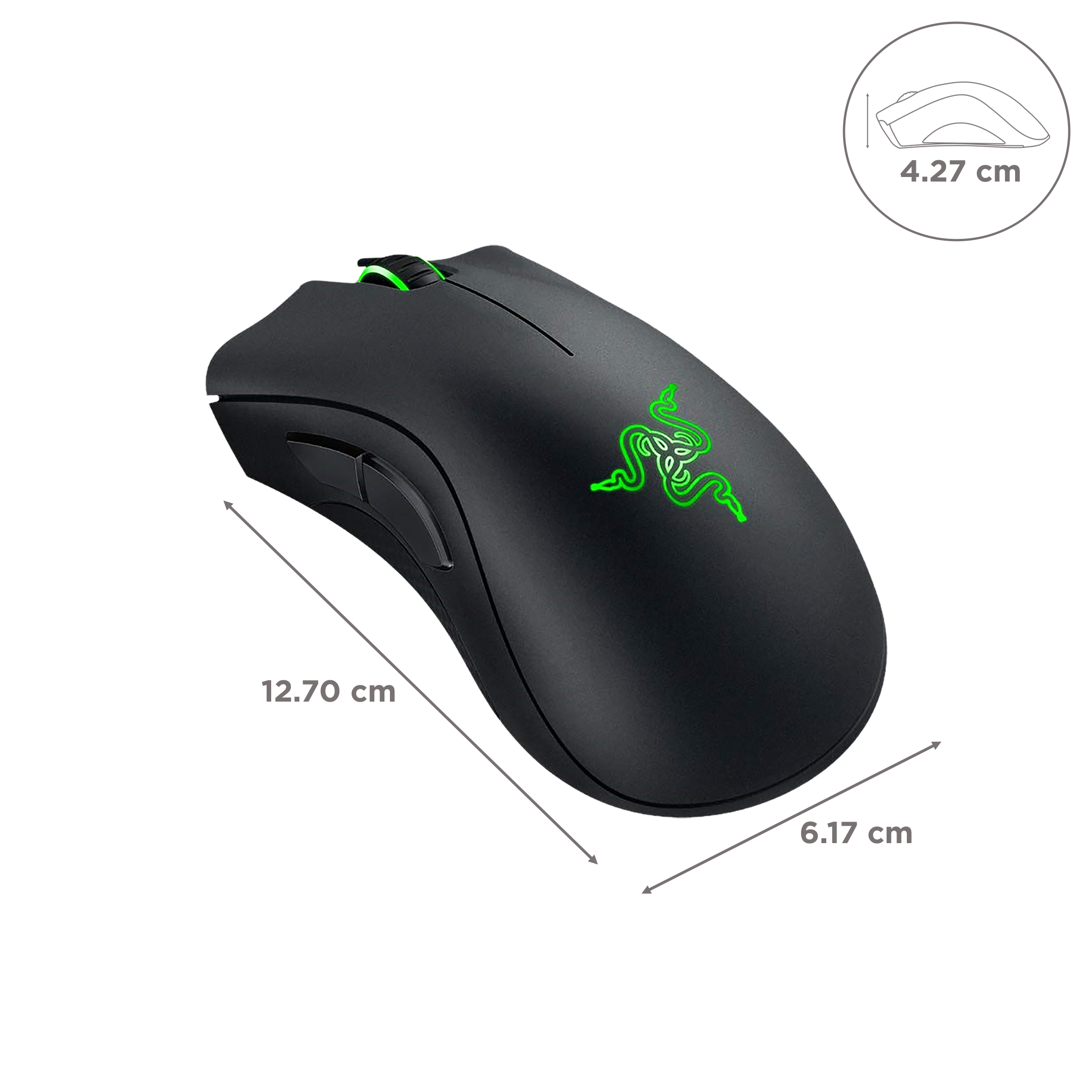 RAZER DeathAdder Essential Wired Optical Gaming Mouse (6400 DPI, Upto 10 Million Clicks, Black)_3