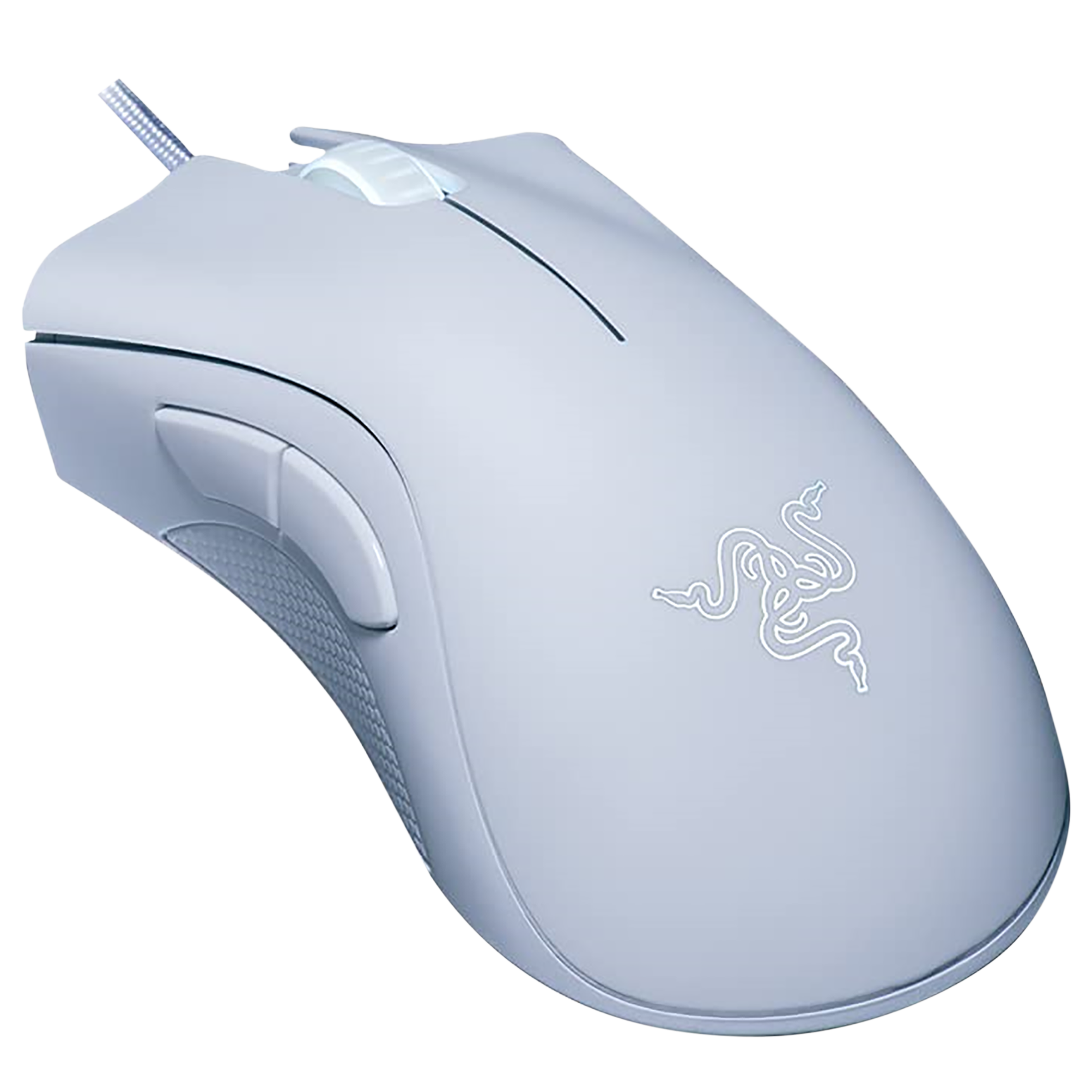 RAZER DeathAdder Essential Wired Optical Gaming Mouse (6400 DPI, RGB Backlit, White)_5