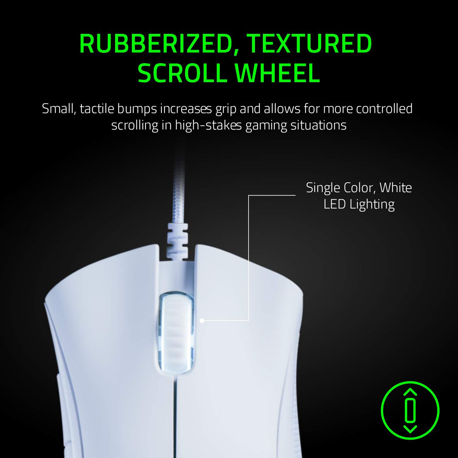 RAZER DeathAdder Essential Wired Optical Gaming Mouse (6400 DPI, RGB Backlit, White)_8
