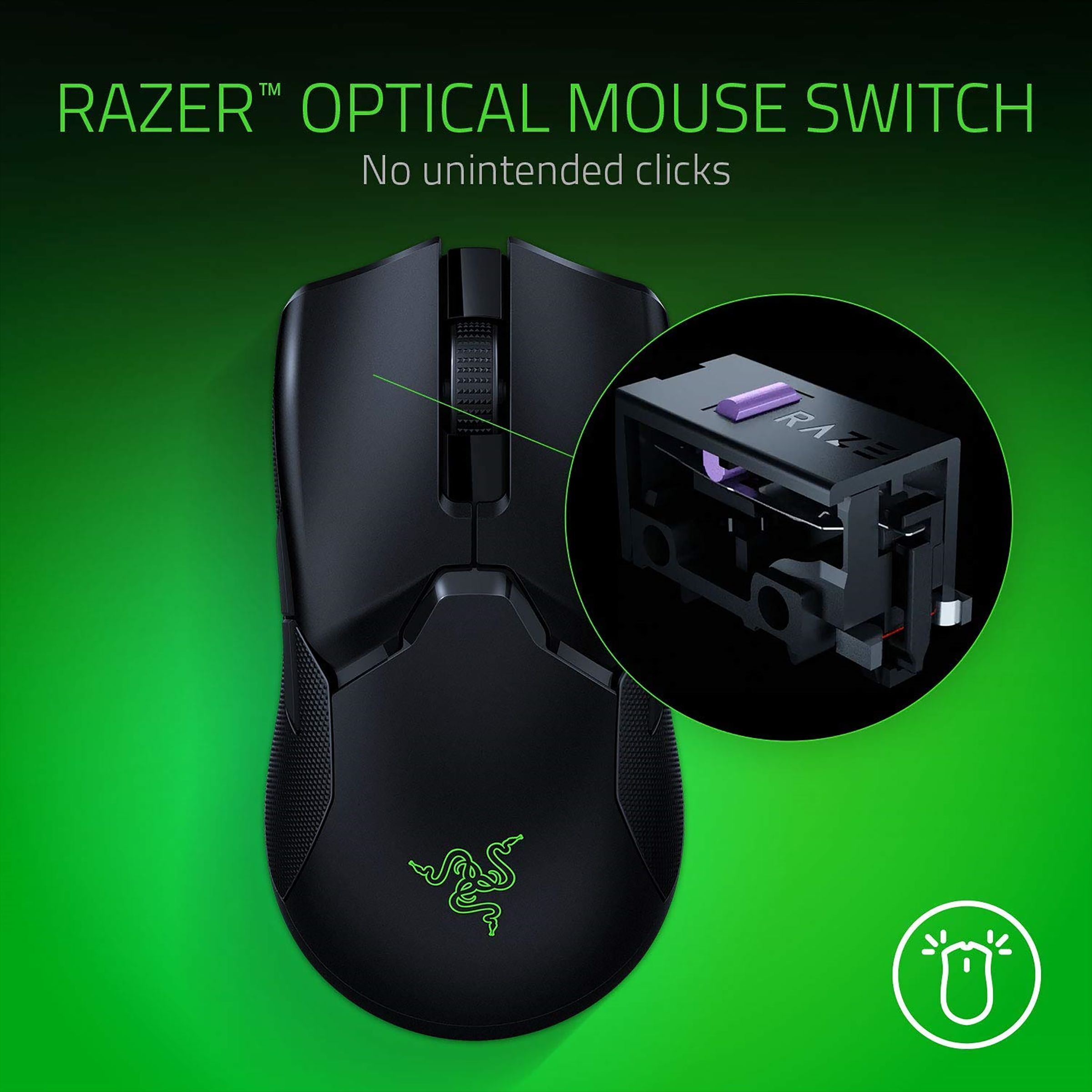 RAZER Viper Ultimate Rechargeable Wireless Optical Gaming Mouse (20000 DPI, Lightsync RGB, Black) RAZER Viper Ultimate Rechargeable Wireless Optical Gaming Mouse (20000 DPI, Lightsync RGB, Black)_7