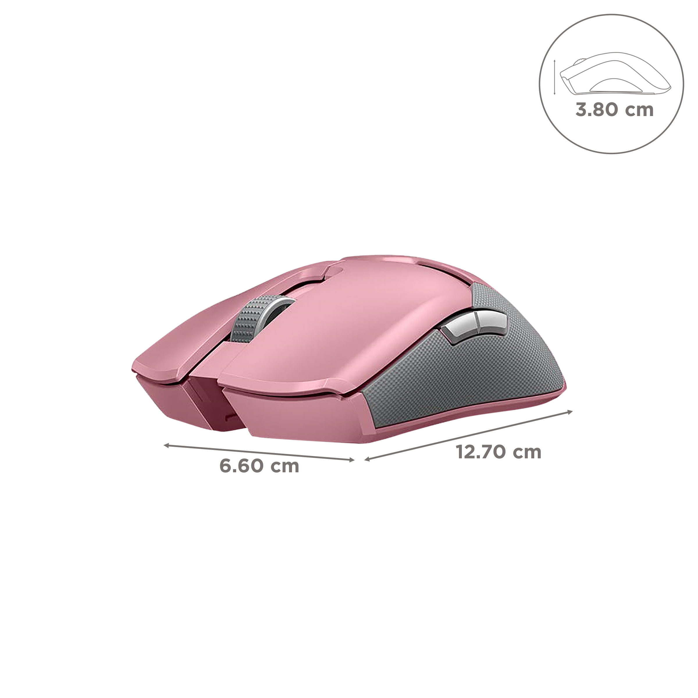 RAZER Viper Ultimate Rechargeable Wireless Optical Gaming Mouse (20000 DPI, Upto 70 Million Clicks, Quartz)_2