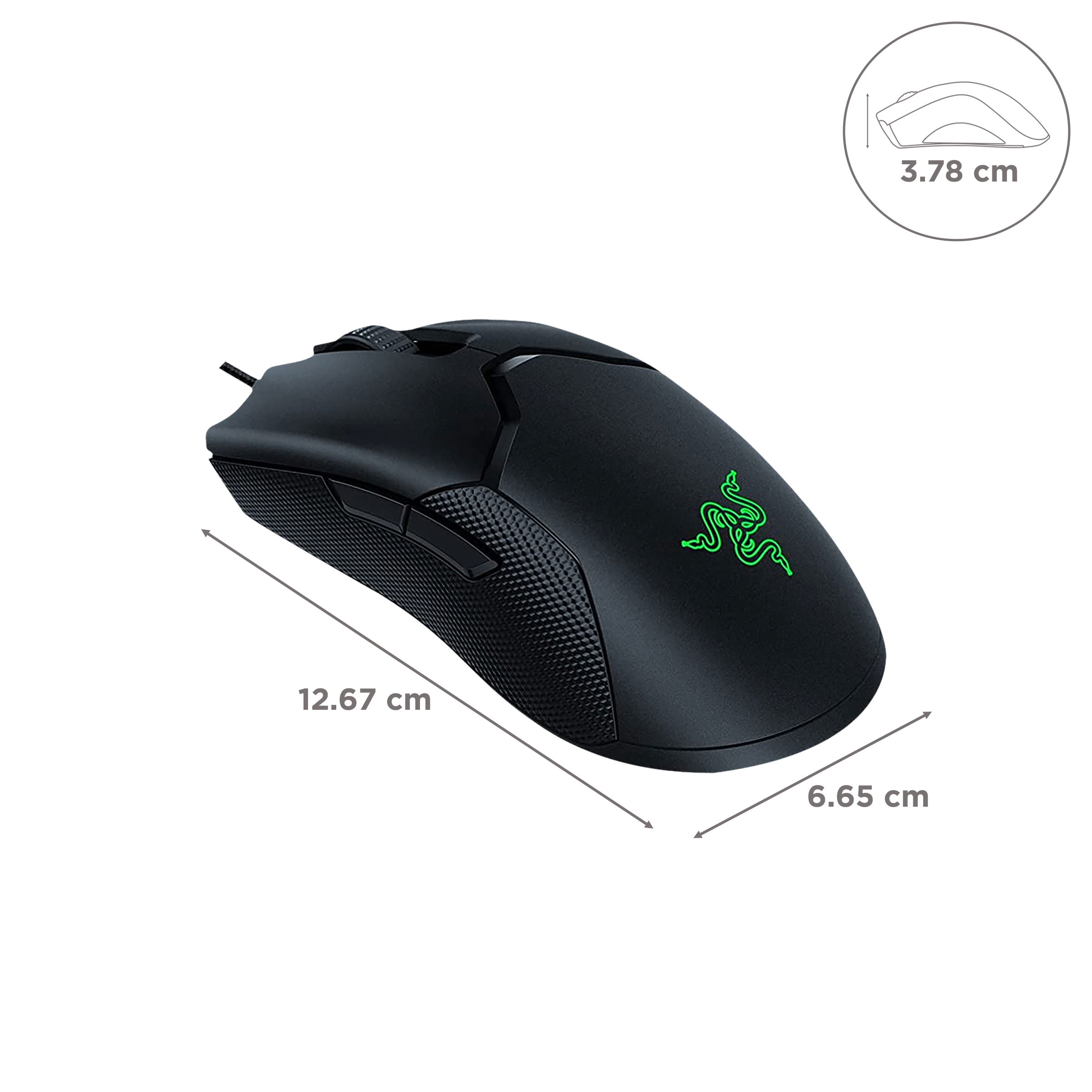 RAZER Viper 8KHz Wired Optical Gaming Mouse (20000 DPI, Lightsync RGB, Black)_2