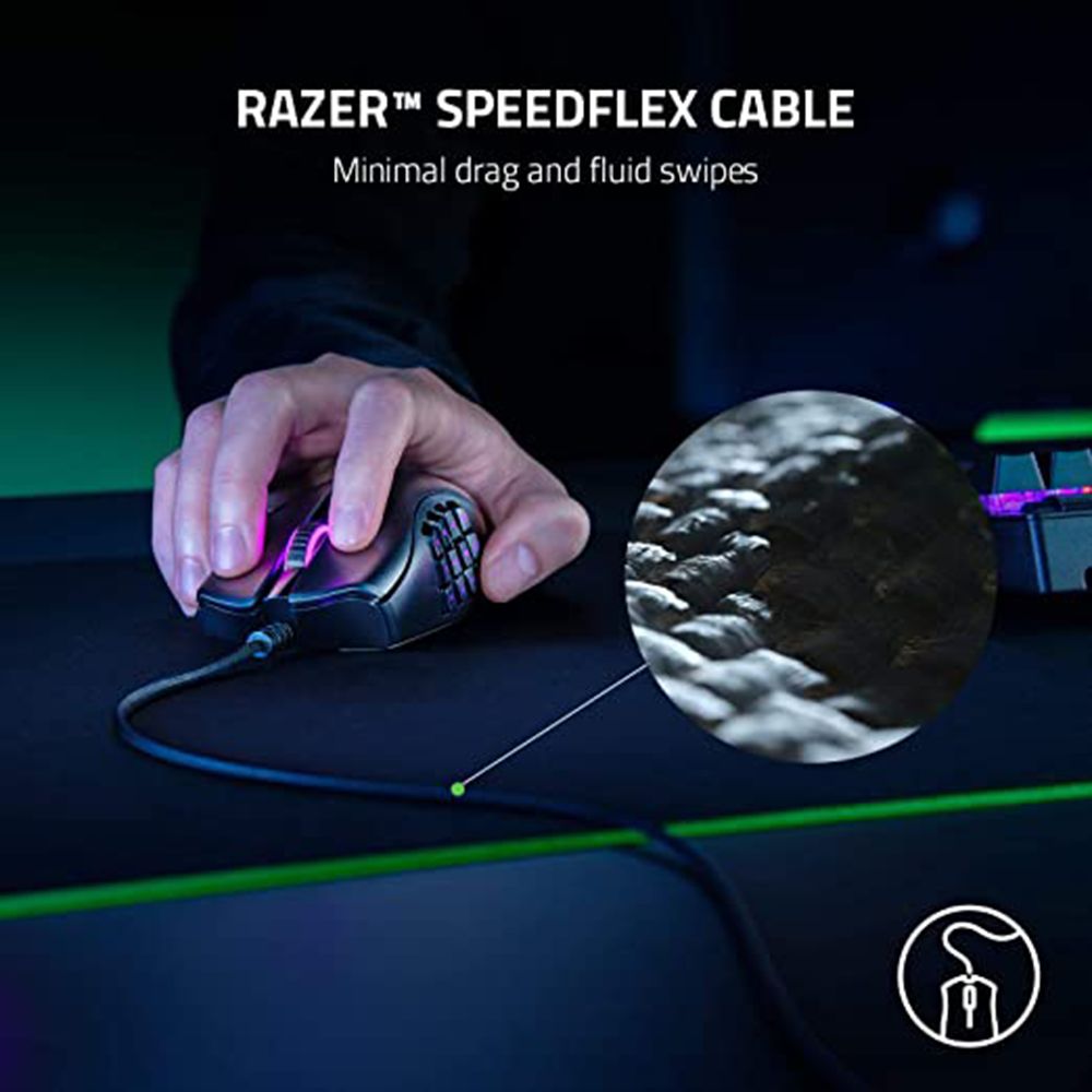 RAZER Naga X Wired Optical Gaming Mouse (18000 DPI, Lightsync RGB, Black)_9