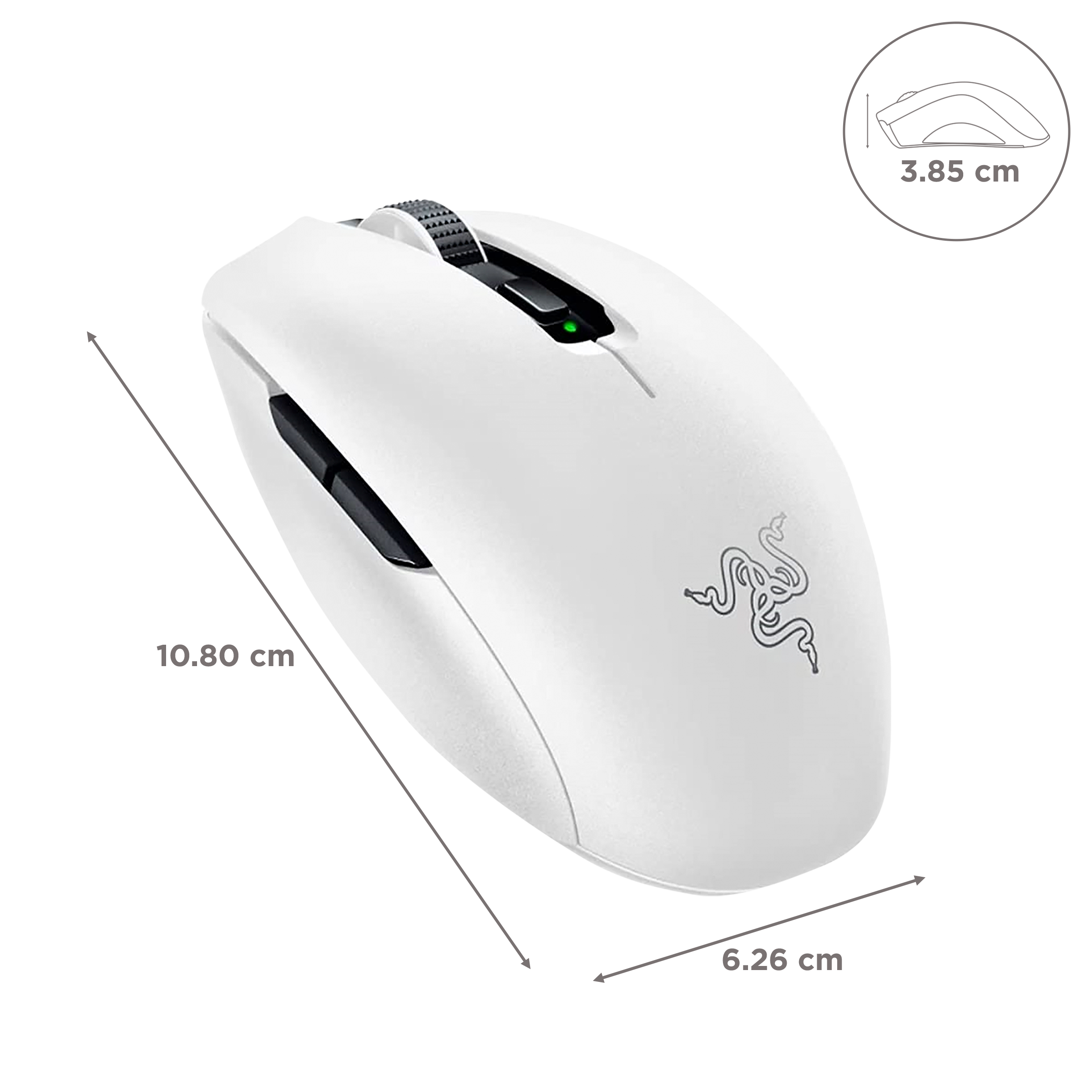 RAZER Orochi V2 Wireless Optical Gaming Mouse (18000 DPI, HyperShift Function, White)_3