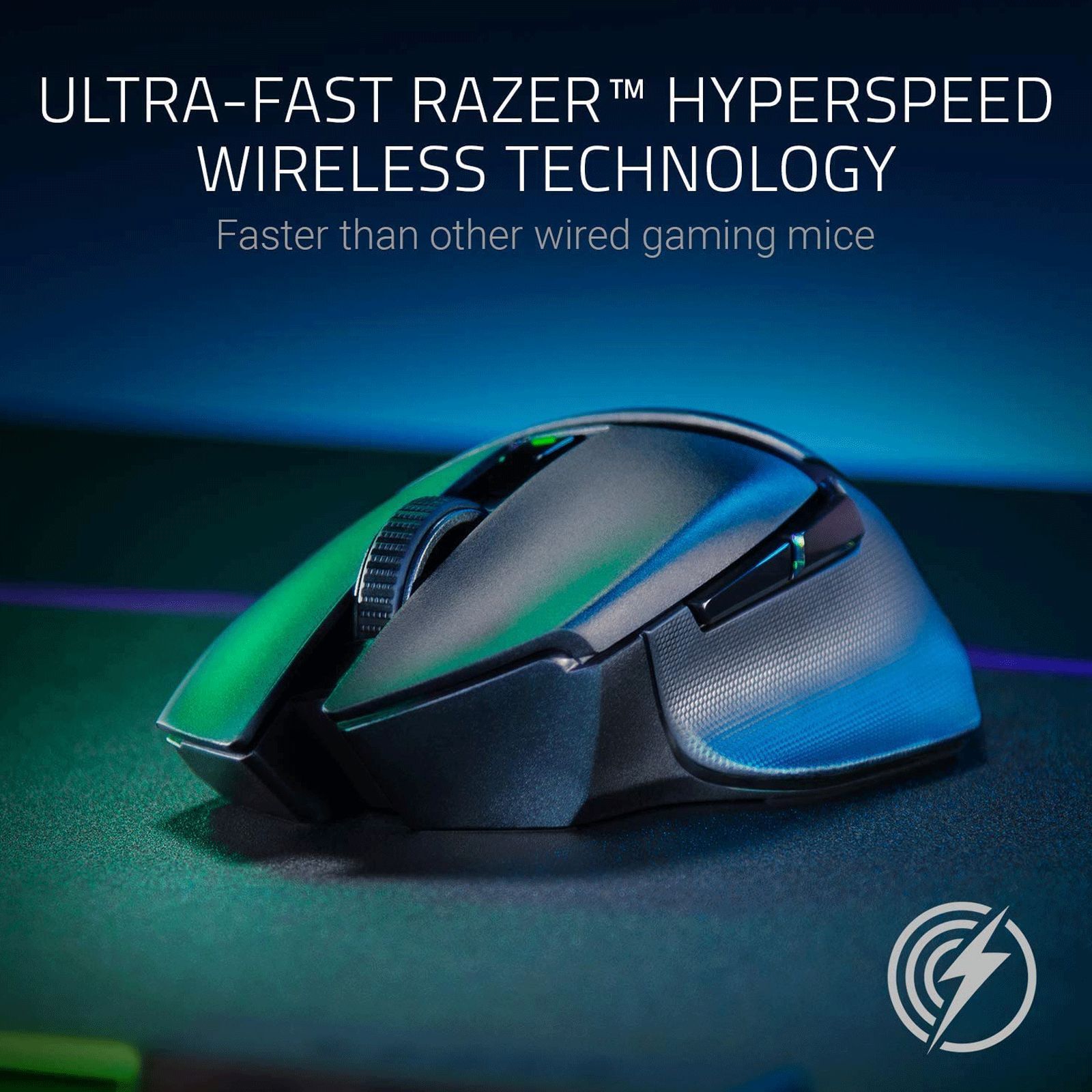 RAZER Basilisk X HyperSpeed Wireless Optical Gaming Mouse with Customizable Buttons (16000 DPI Adjustable, 450 IPS Tracking Speed, Matte Black) RAZER Basilisk X HyperSpeed Wireless Optical Gaming Mouse with Customizable Buttons (16000 DPI Adjustable, 450 IPS Tracking Speed, Matte Black)_9