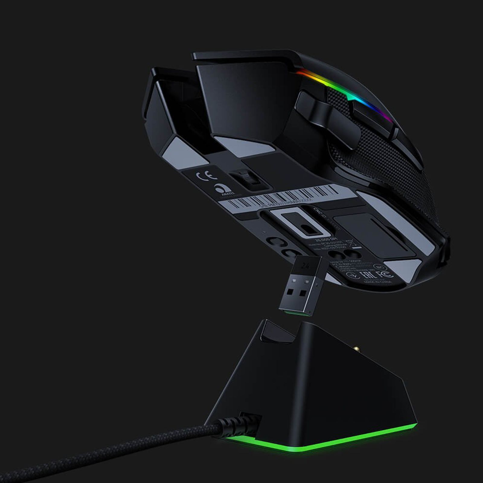 RAZER Basilisk Ultimate Rechargeable Wireless Optical Gaming Mouse (20000 DPI Adjustable, Multi Function Paddle, Black) RAZER Basilisk Ultimate Rechargeable Wireless Optical Gaming Mouse (20000 DPI Adjustable, Multi Function Paddle, Black)_5