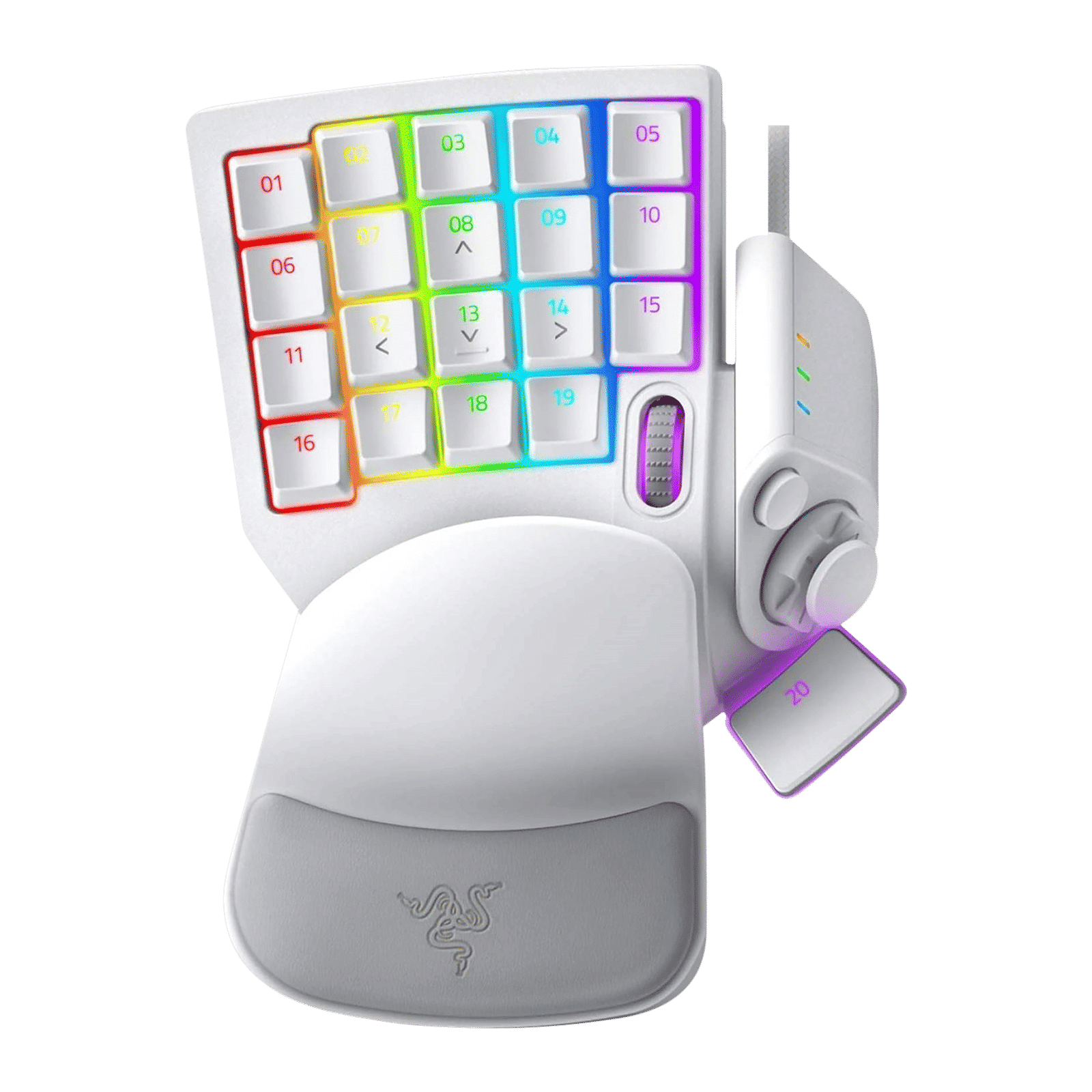 RAZER Tartarus Pro Wired Gaming Keyboard with Backlit Keys (Analog Optical Switch, Mercury) RAZER Tartarus Pro Wired Gaming Keyboard with Backlit Keys (Analog Optical Switch, Mercury)_1