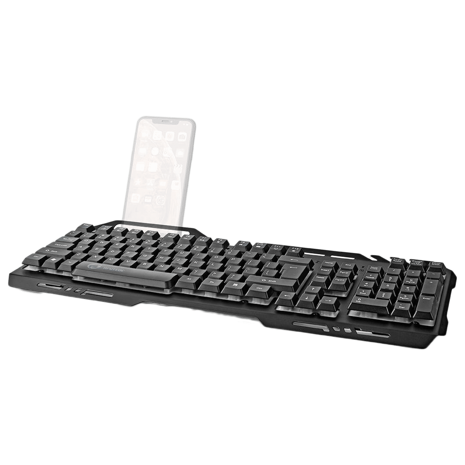 nedis Wired Gaming Keyboard (Phone Holder, GKBD200BKUS, Black)_2