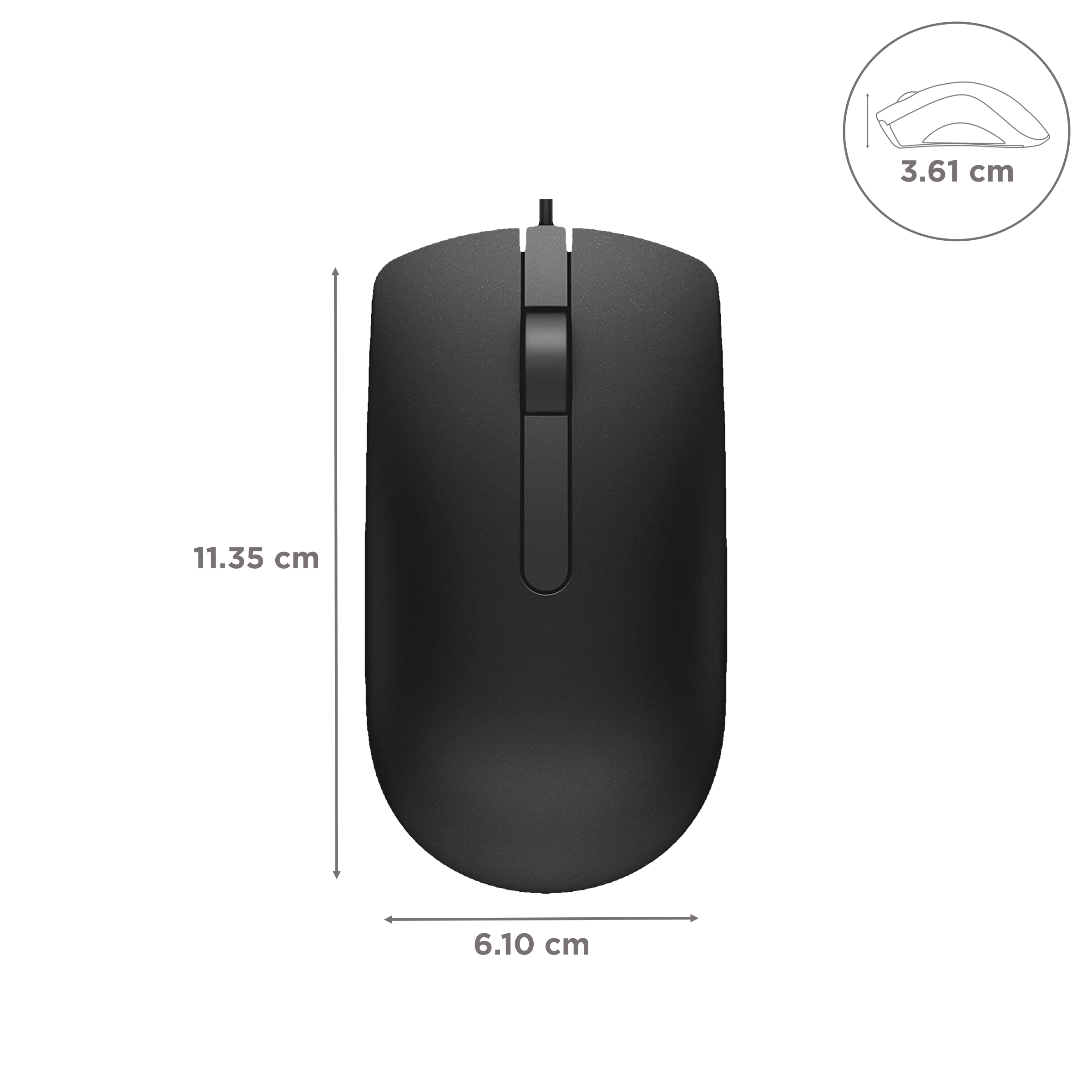 DELL MS116 Wired Performance Mouse (1000 DPI, Contemporary Aesthetic, Black) DELL MS116 Wired Performance Mouse (1000 DPI, Contemporary Aesthetic, Black)_3