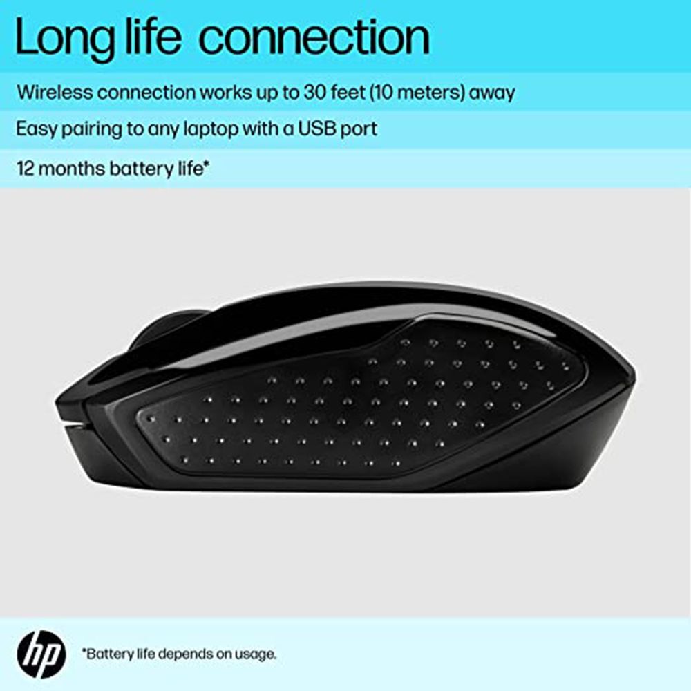 HP 200 Wireless Optical Mouse (1000 DPI, Contoured Comfort, Silver)_7