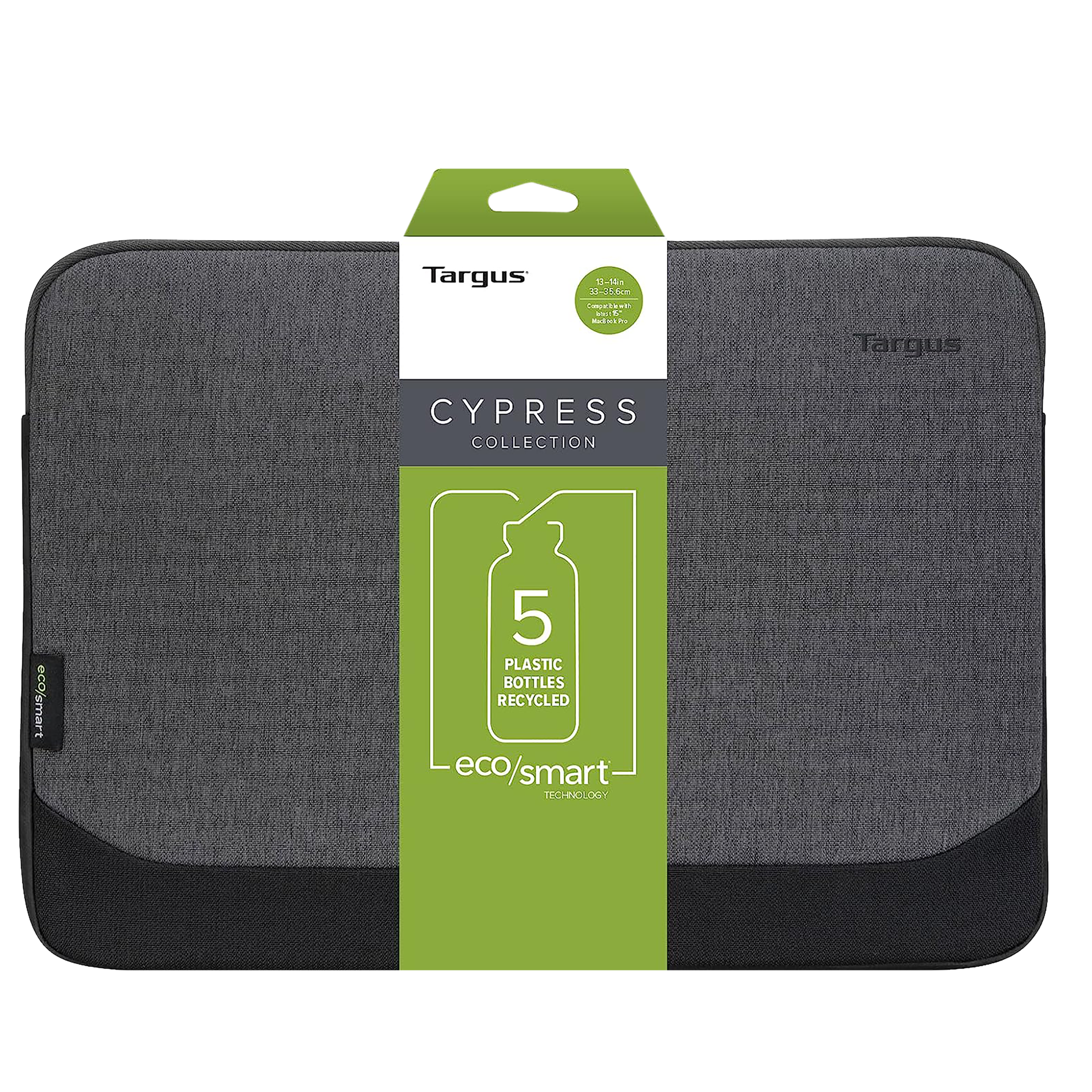 Targus Cypress ECO 300 Laptop Sleeve for 13 & 14 Inch Laptop (Stain Resistance, Grey)_6