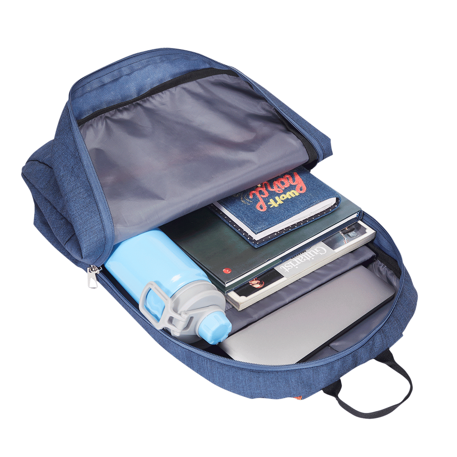 Croma Standard Polyester Laptop Backpack for 15.6 Inch Laptop (21.7 L, Adjustable Shoulder Strap, Blue)_7