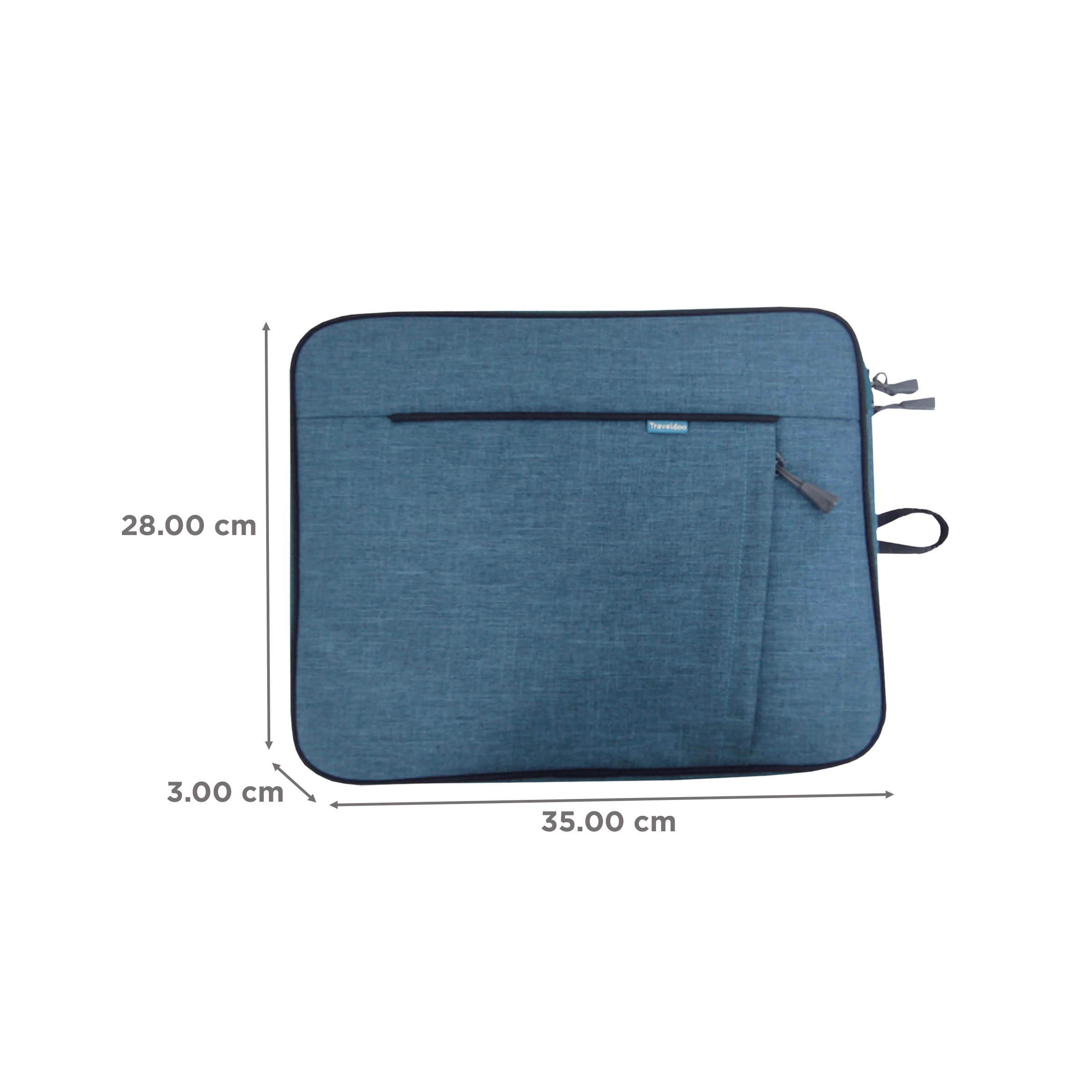Traveldoo Nylon Laptop Sleeve for 14 Inch Laptop (Lightweight, Teal)_2