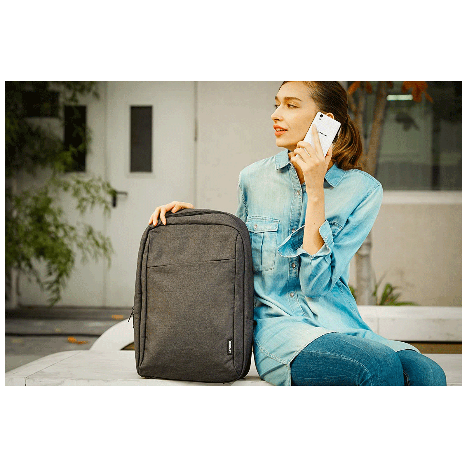 Lenovo B210 Polyester Laptop Backpack for 15.6 Inch Laptop (Water Repellent, Black)_7