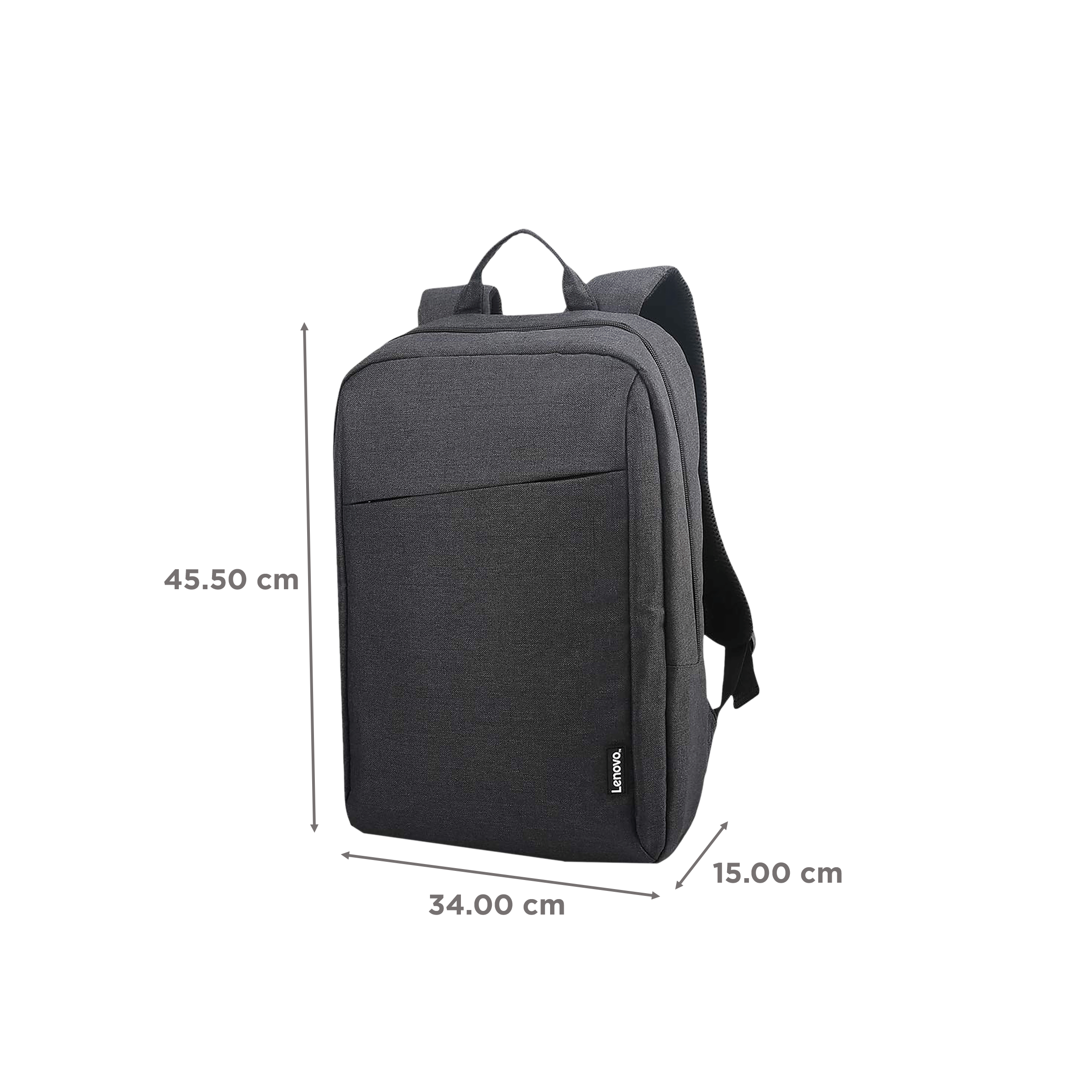 Lenovo B210 Polyester Laptop Backpack for 15.6 Inch Laptop (Water Repellent, Black)_3