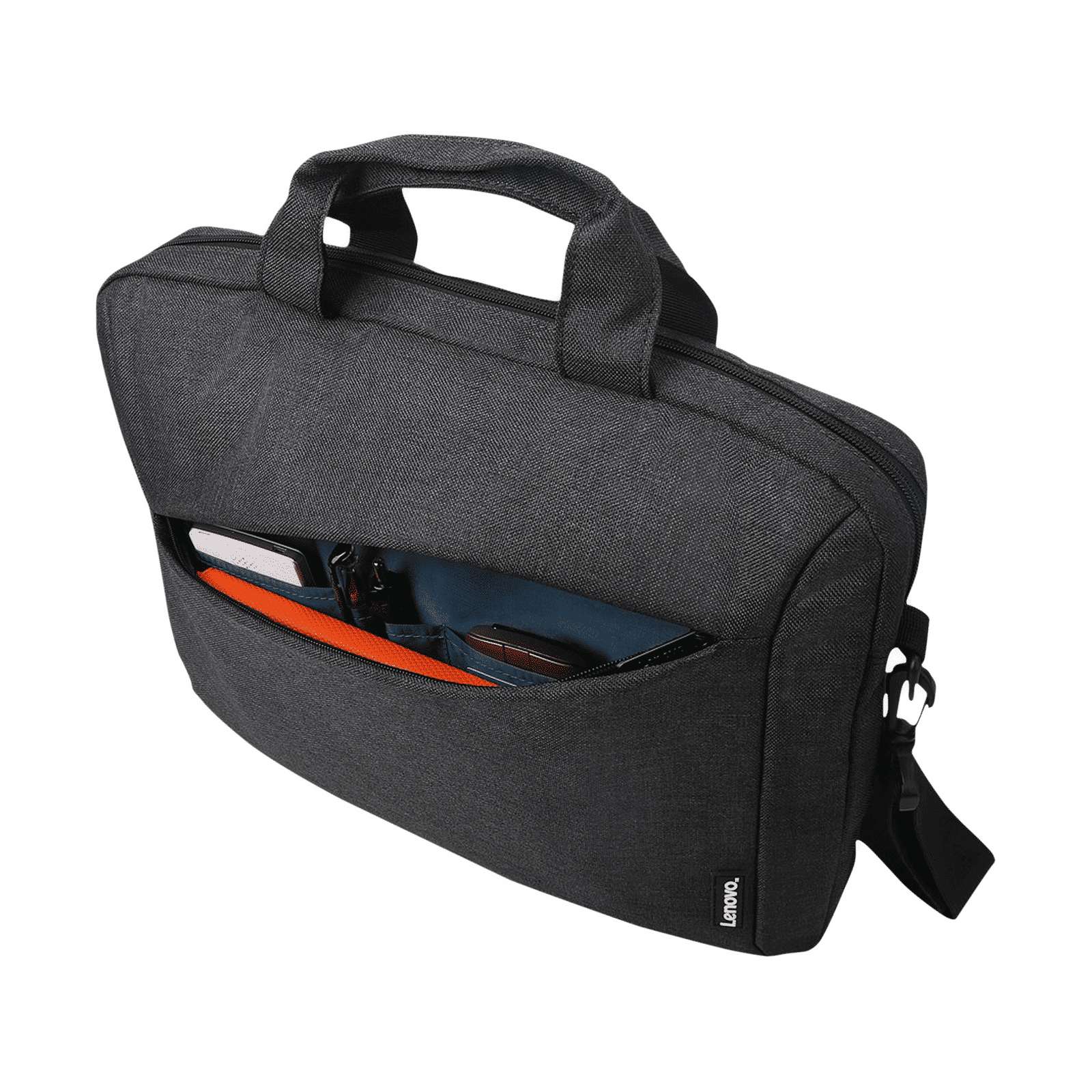 Lenovo Toploader T210 Polyester Laptop Sling Bag for 15.6 Inch Laptop (Water Repellent, Black)_4