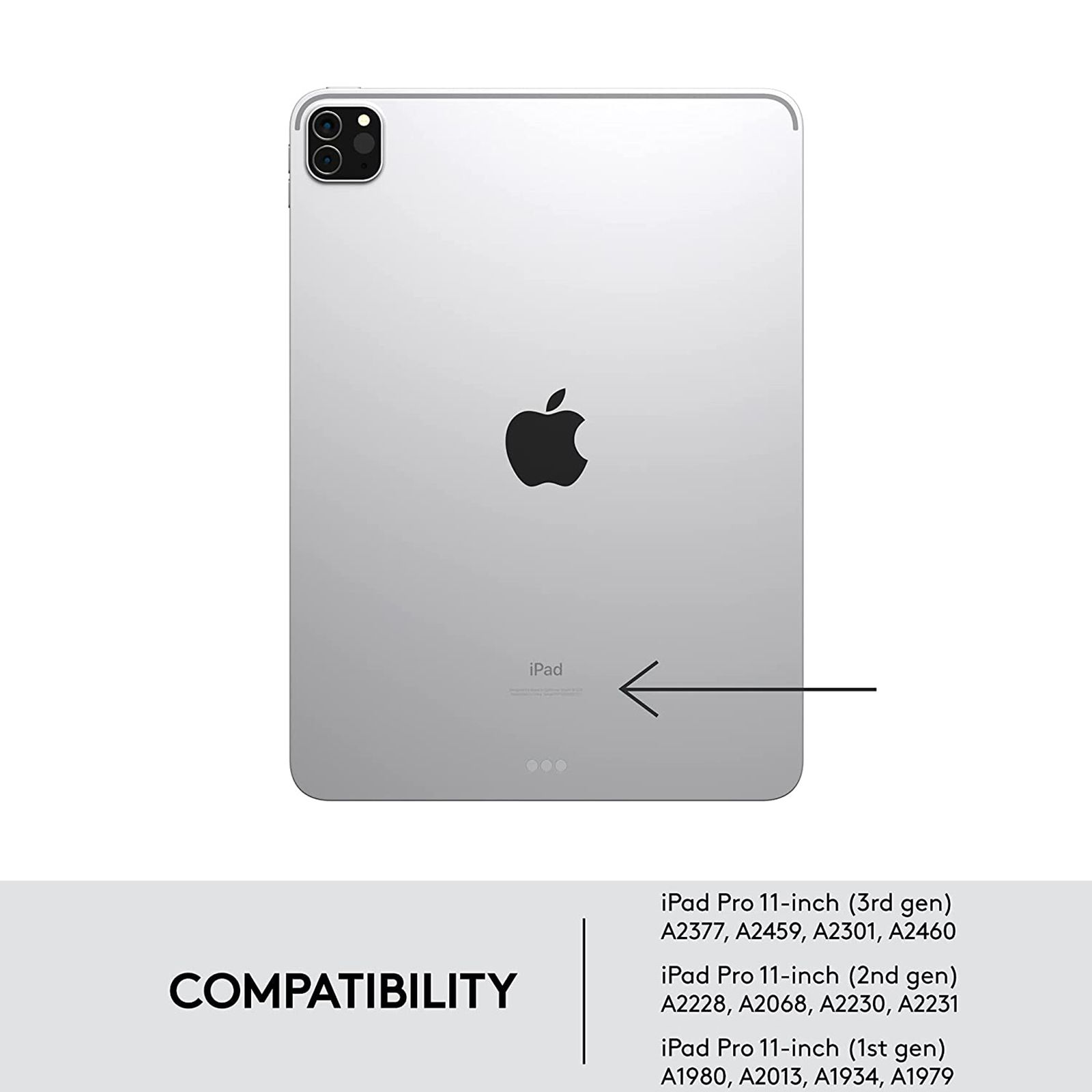 logitech Combo Touch Bluetooth Detachable Keyboard for Apple iPad Pro 11 Inch (1st, 2nd, 3rd & 4th Gen) with Touchpad (Adjustable Kickstand, Oxford Grey)_11