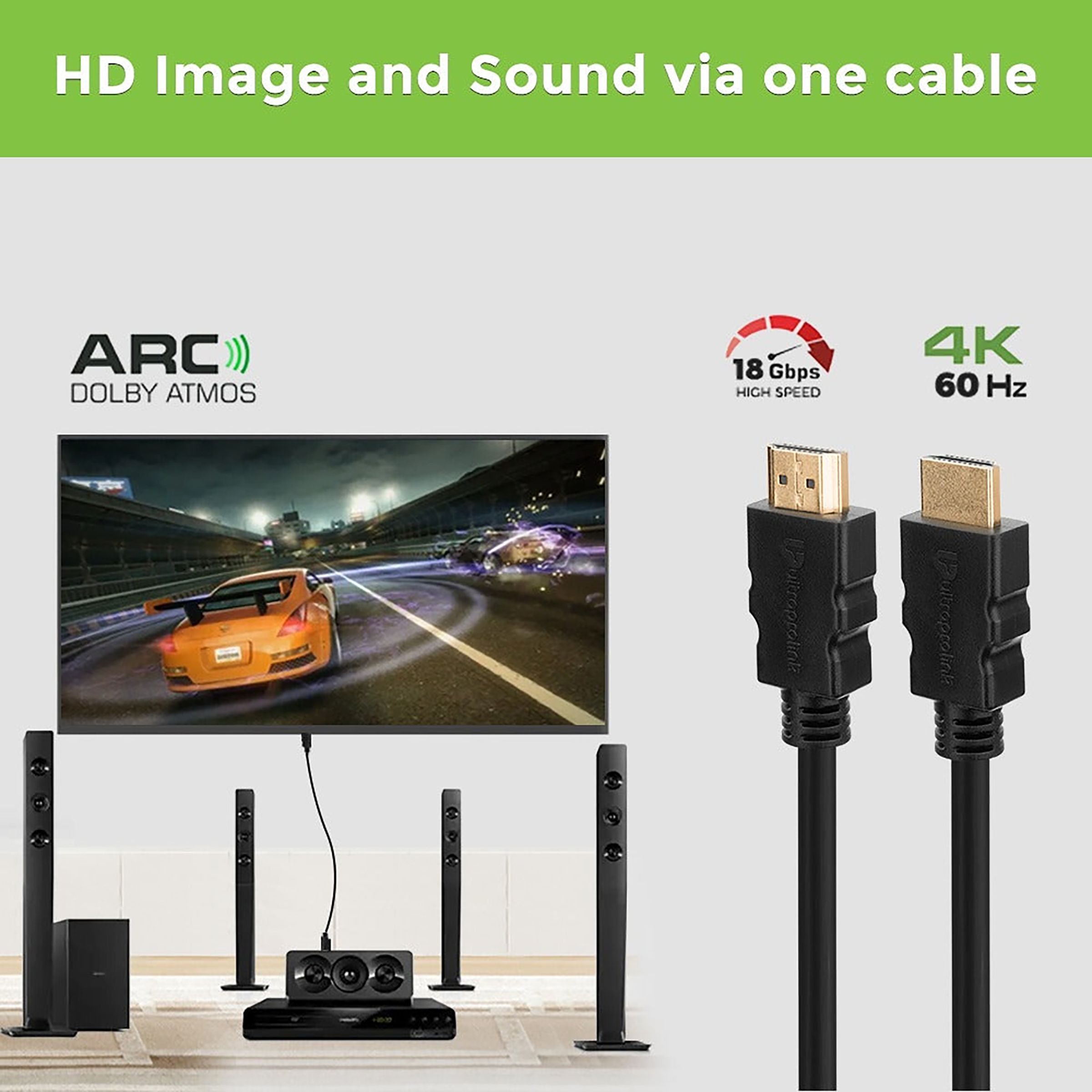 ultraprolink Pro-Connect HDMI 2 to HDMI 2 HDMI Cable (Optimized Resolution, Black) ultraprolink Pro-Connect HDMI 2 to HDMI 2 HDMI Cable (Optimized Resolution, Black)_7