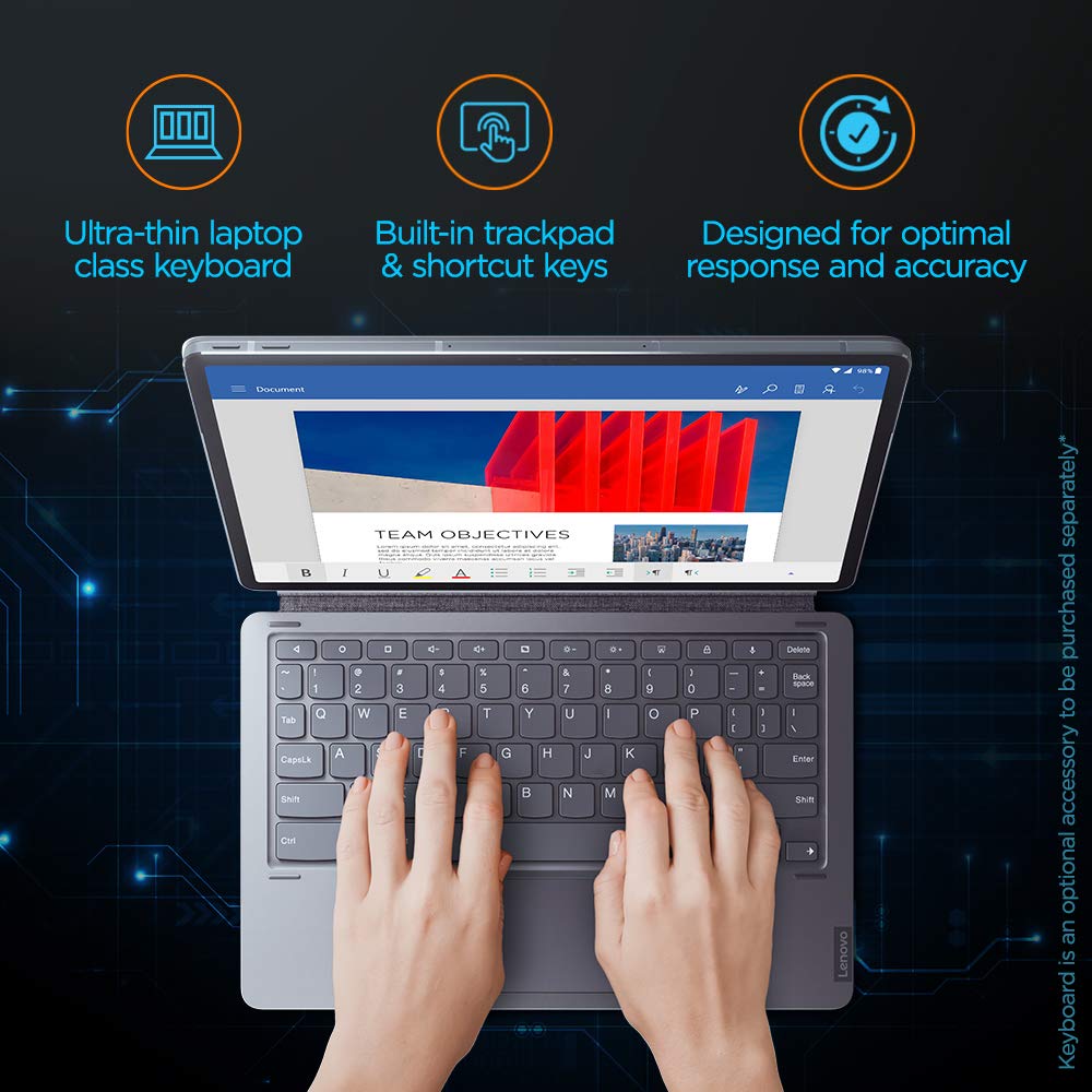 Lenovo Wireless Detachable Keyboard for P11 Pro with Touchpad (Built-in Kickstand, Grey) Lenovo Wireless Detachable Keyboard for P11 Pro with Touchpad (Built-in Kickstand, Grey)_6
