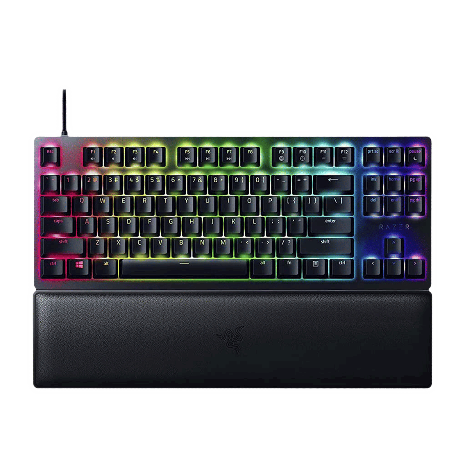 RAZER Huntsman V2 Tenkeyless Wired Gaming Keyboard with Backlit Keys (Double-Shot PBT Keycaps, Black)_1