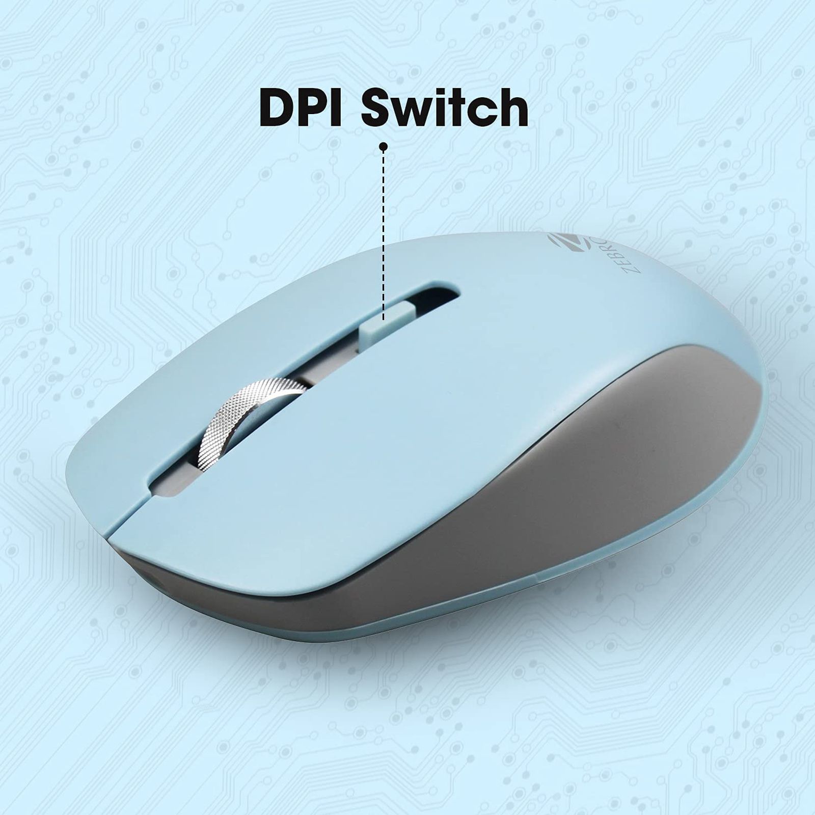 Zebronics Wireless Optical Mouse (High Precision, ZEB-JAGUAR, Blue) Zebronics Wireless Optical Mouse (High Precision, ZEB-JAGUAR, Blue)_4