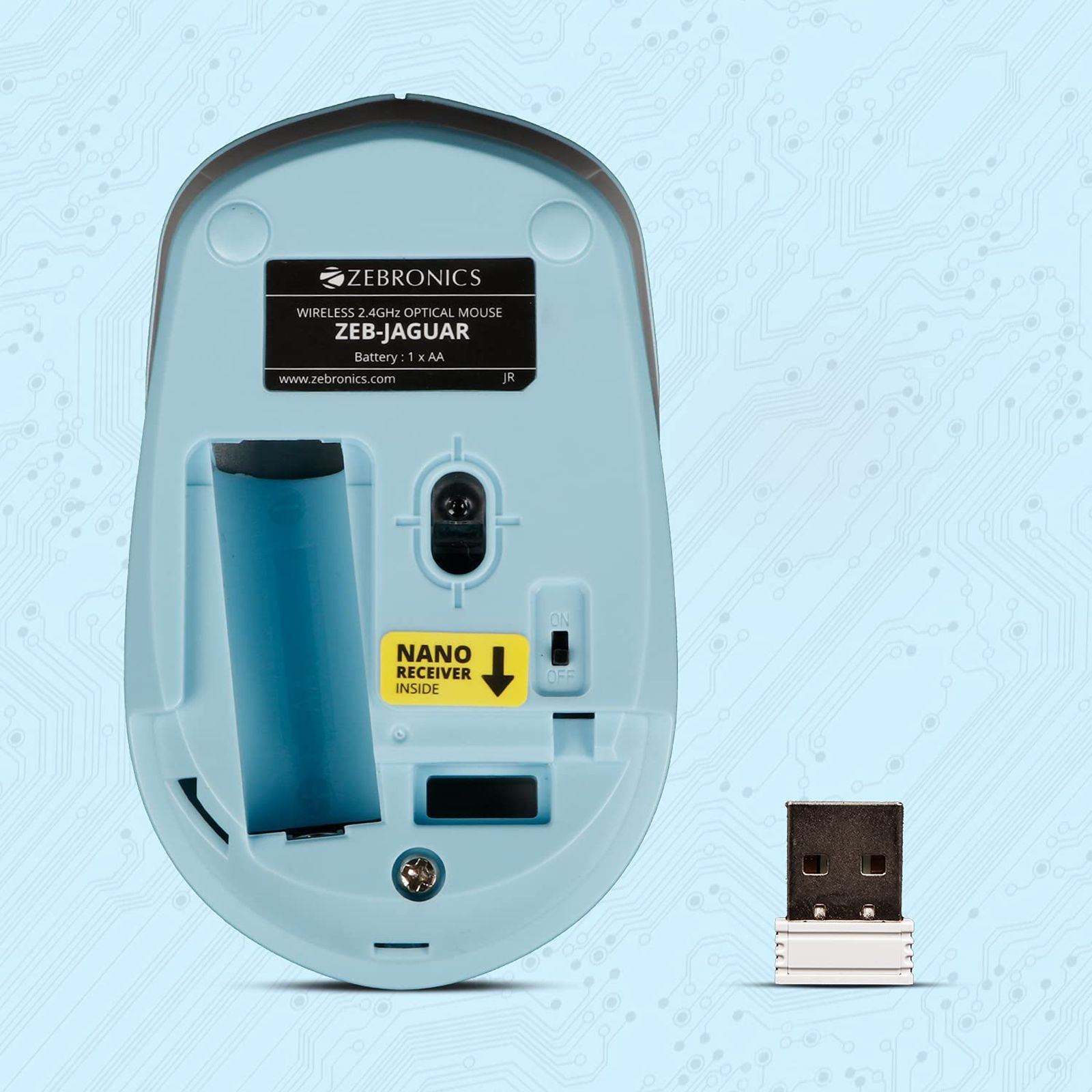 Zebronics Wireless Optical Mouse (High Precision, ZEB-JAGUAR, Blue) Zebronics Wireless Optical Mouse (High Precision, ZEB-JAGUAR, Blue)_6