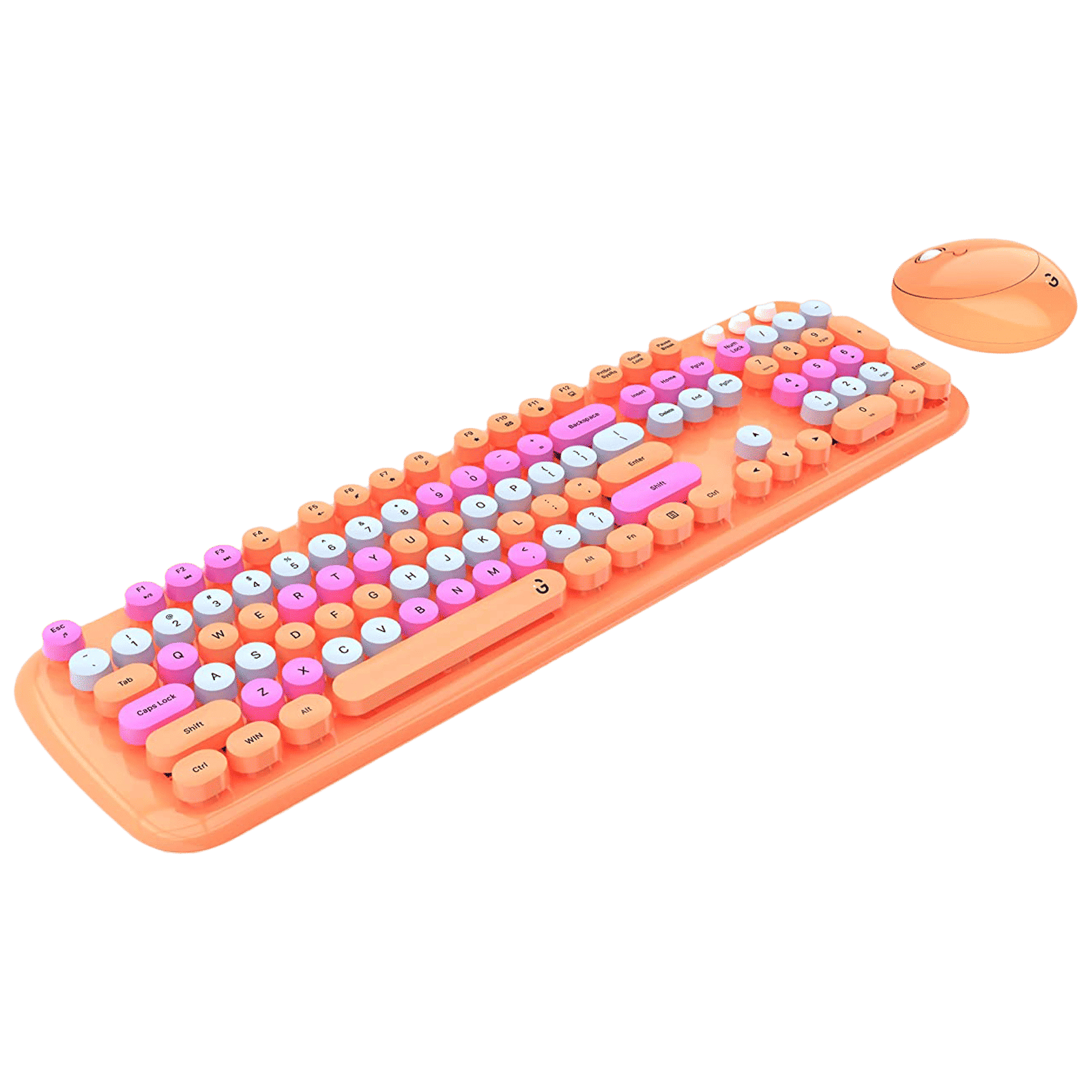 iGear KeyBee Pro Wireless Keyboard & Mouse Combo (104 Keys, 1600 DPI Adjustable, Removable Key Caps, Orange) iGear KeyBee Pro Wireless Keyboard & Mouse Combo (104 Keys, 1600 DPI Adjustable, Removable Key Caps, Orange)_4