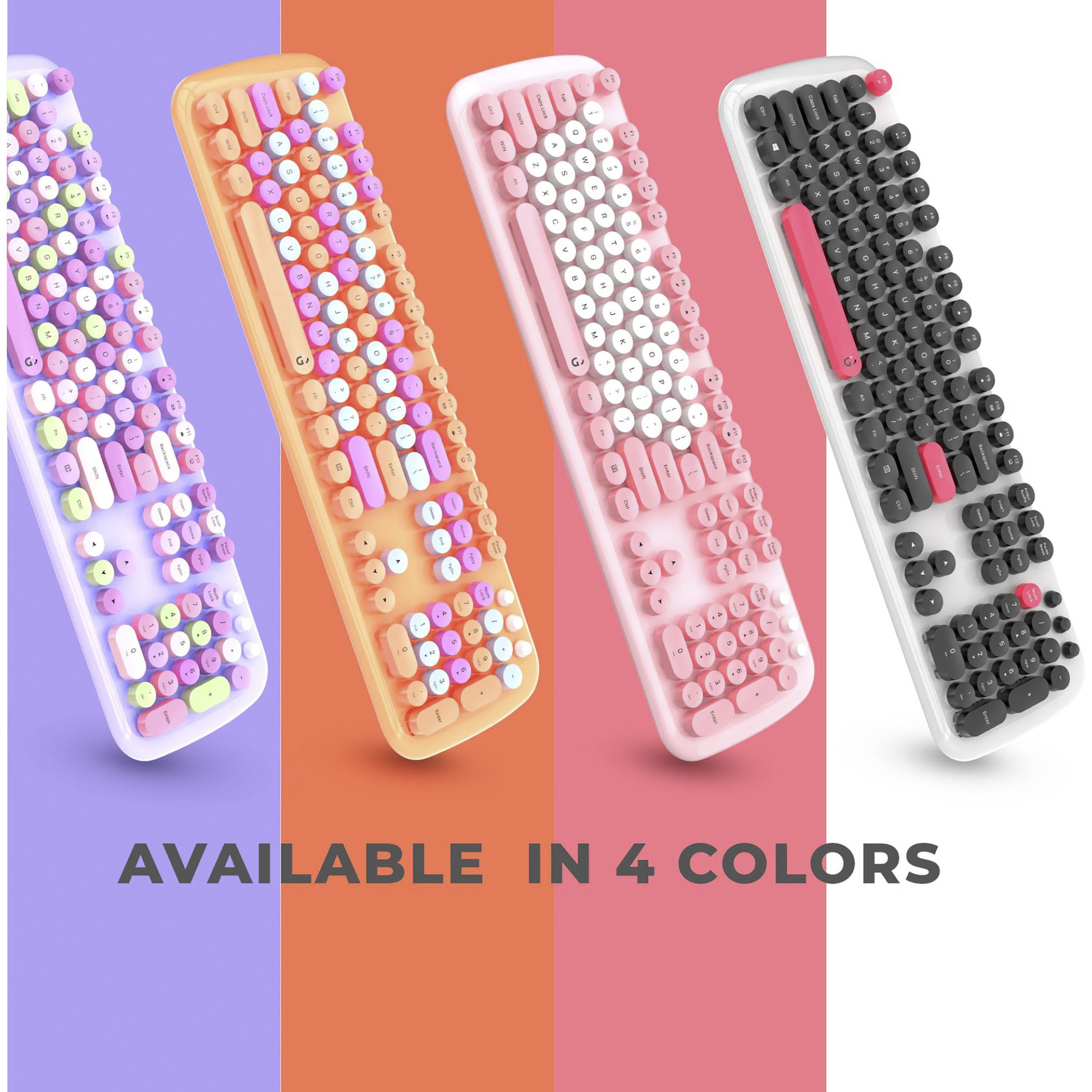 iGear KeyBee Pro Wireless Keyboard & Mouse Combo (100 Keys, 1600 DPI Adjustable, Removable Key Caps, White) iGear KeyBee Pro Wireless Keyboard & Mouse Combo (100 Keys, 1600 DPI Adjustable, Removable Key Caps, White)_5