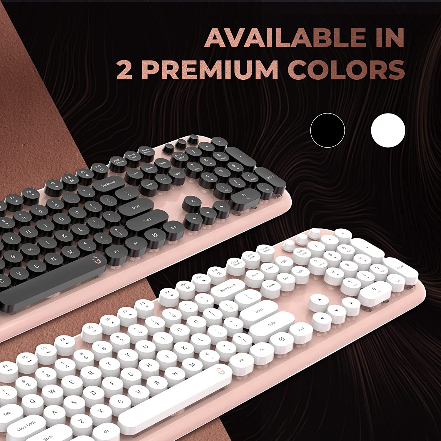 iGear KeyBee Pro Limited Edition Wireless Keyboard & Mouse Combo (104 Keys, 1600 DPI Adjustable, Plug & Play, White)_7
