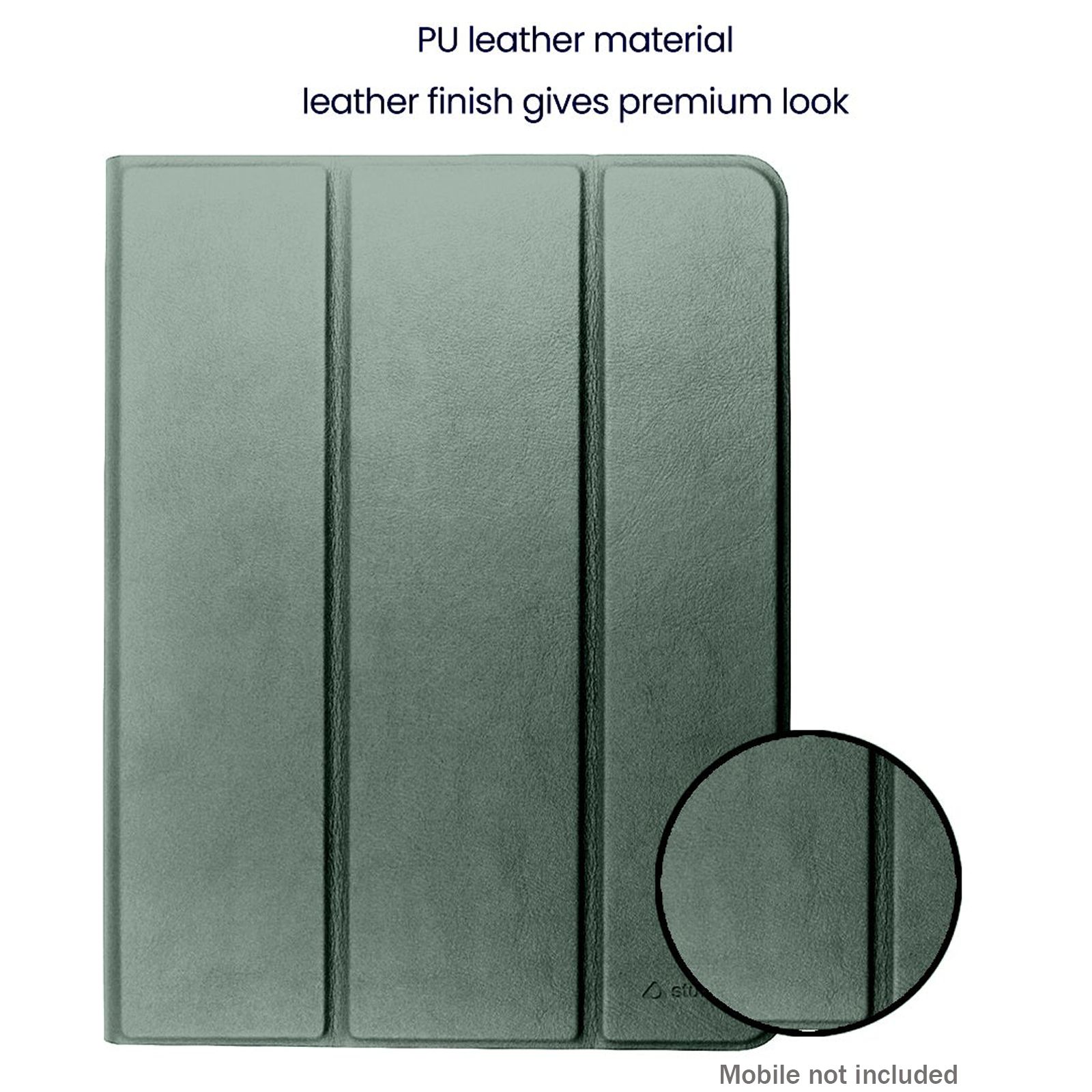 Stuffcool Flex Faux Leather Flip Cover for Apple iPad 10.2 Inch (9th Gen) (Built-in Pencil Holder, Mint Green)_3