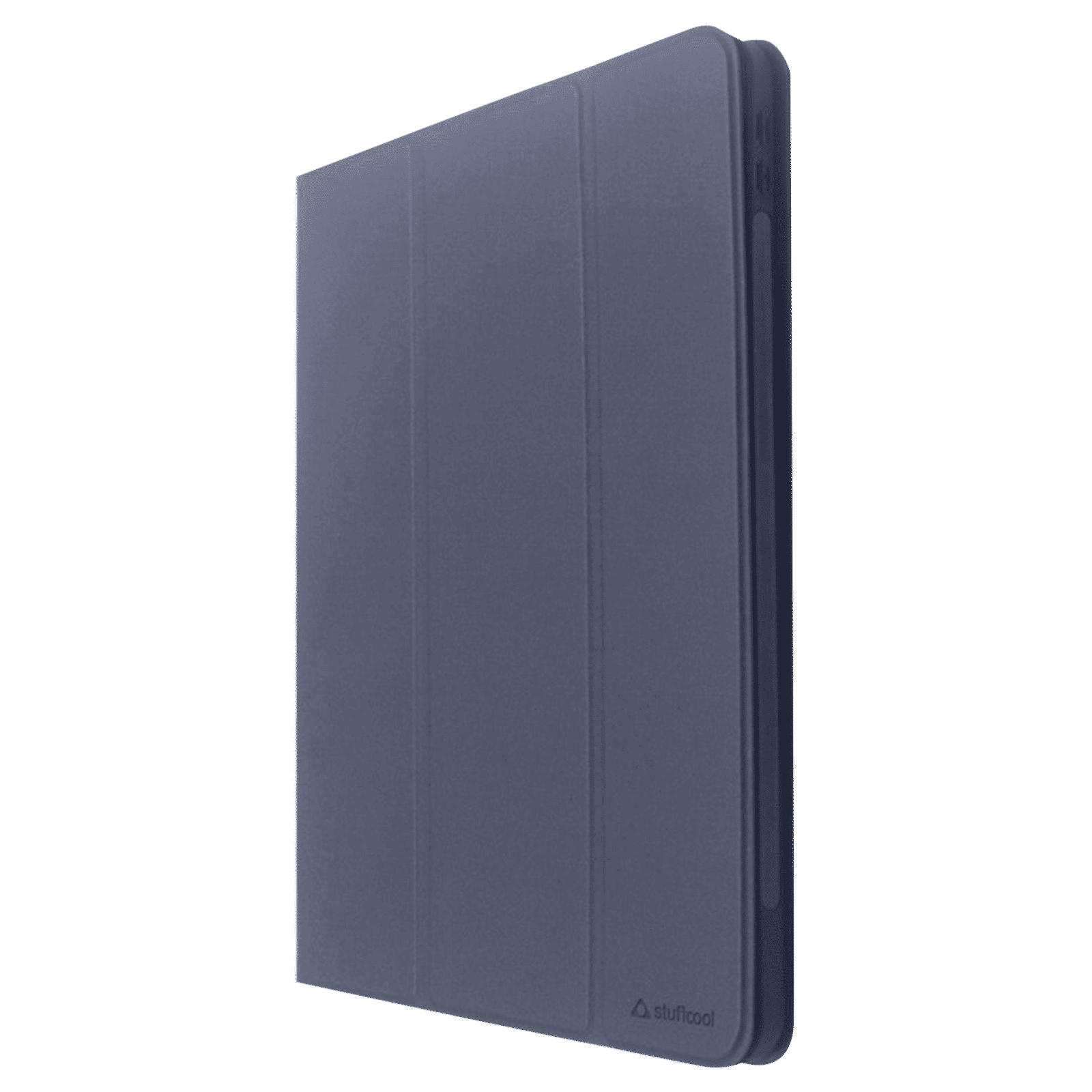 Stuffcool Flex Faux Leather Flip Cover for Apple iPad Mini 8.3 Inch (6th Gen) (Built-in Pencil Holder, Navy Blue)_8