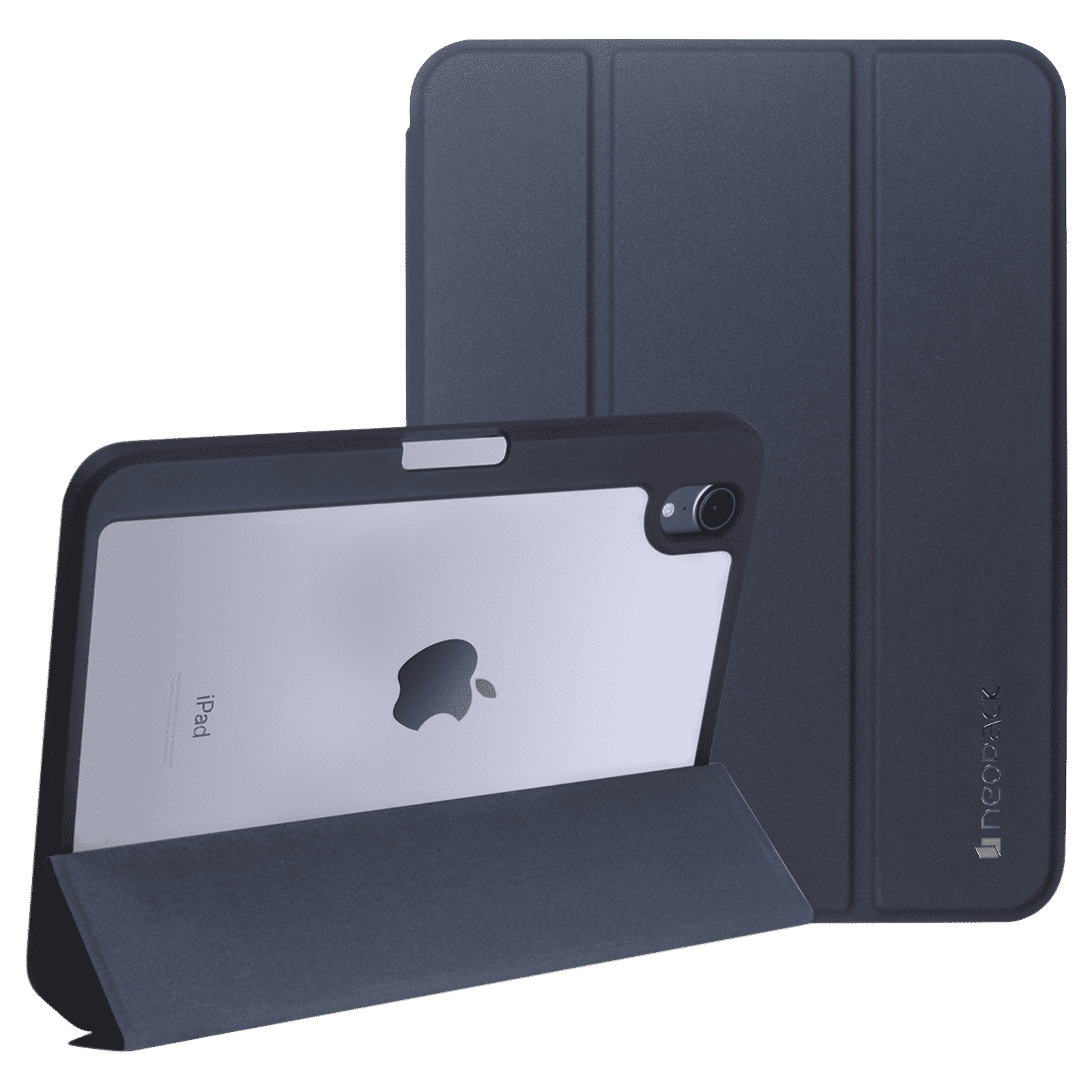 neopack Delta TPU Back Case for Apple iPad (All Gen) (With Pencil Holder, Midnight Blue)_1