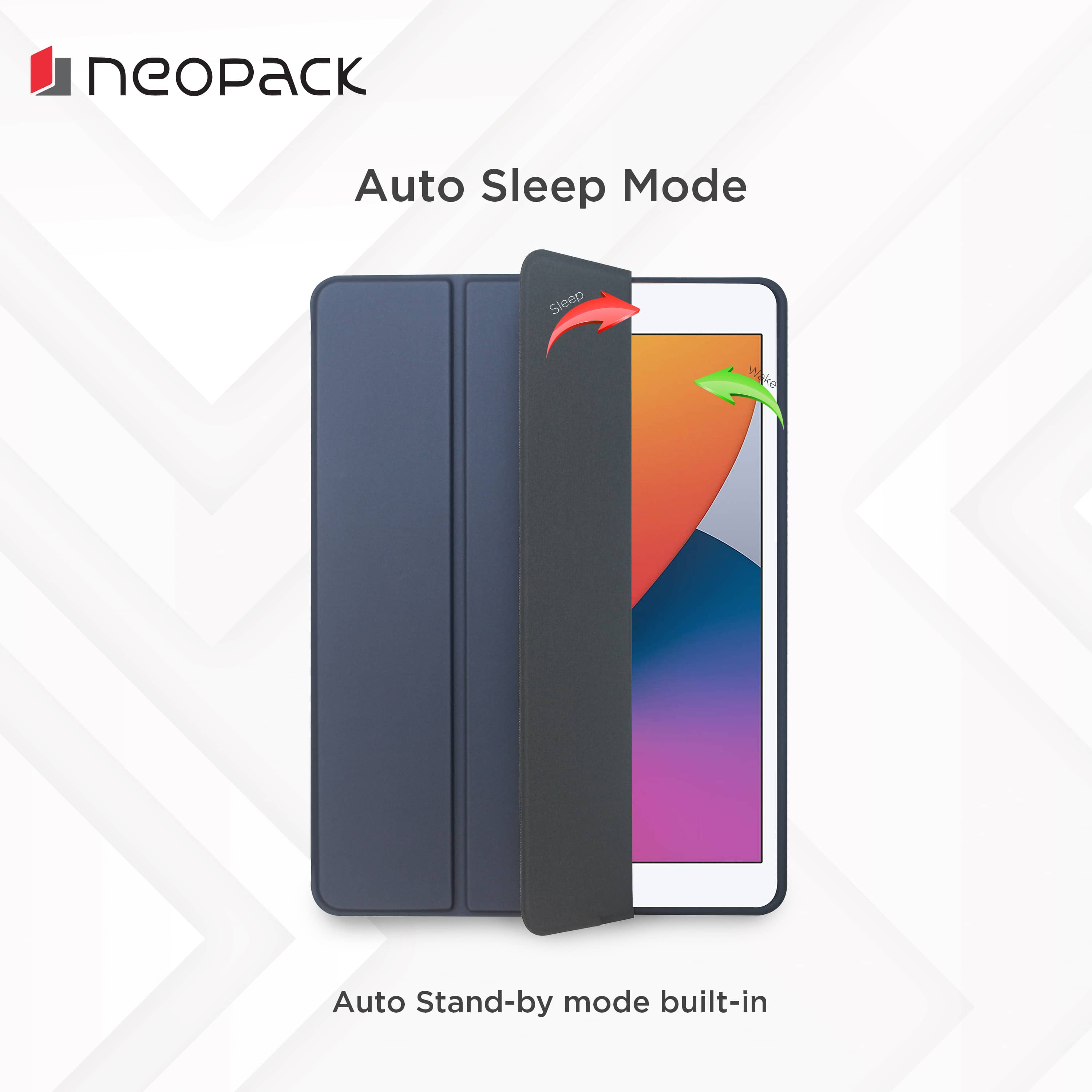 neopack Delta TPU Back Case for Apple iPad (All Gen) (With Pencil Holder, Midnight Blue)_5