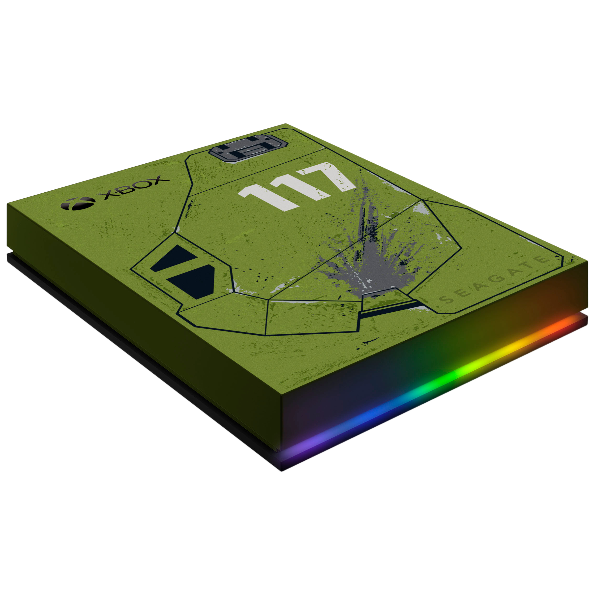 SEAGATE Halo Infinite Special Edition 2TB USB 3.0 Hard Disk Drive (Built-in Xbox Green LED Lighting, STKX2000405, Black) SEAGATE Halo Infinite Special Edition 2TB USB 3.0 Hard Disk Drive (Built-in Xbox Green LED Lighting, STKX2000405, Black)_2