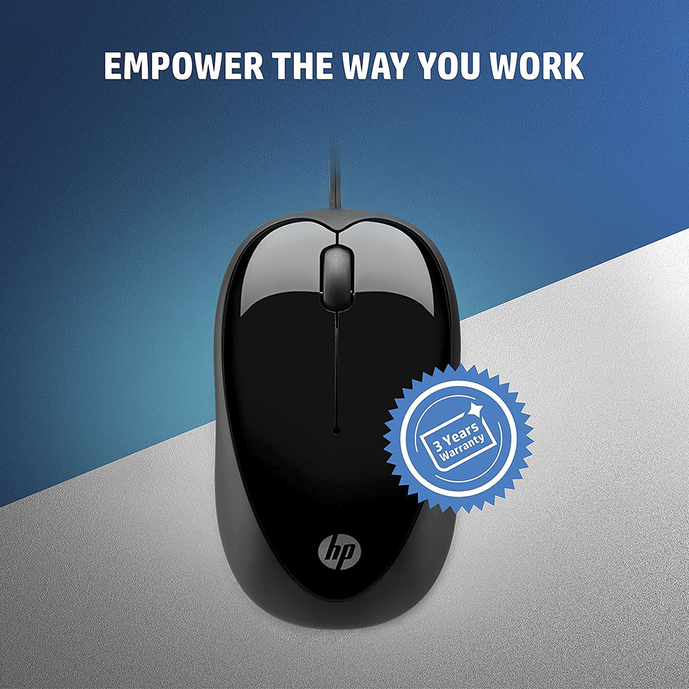 HP X1000 Wired Optical Mouse (1600 DPI, Sleek and Modern, Black) HP X1000 Wired Optical Mouse (1600 DPI, Sleek and Modern, Black)_4