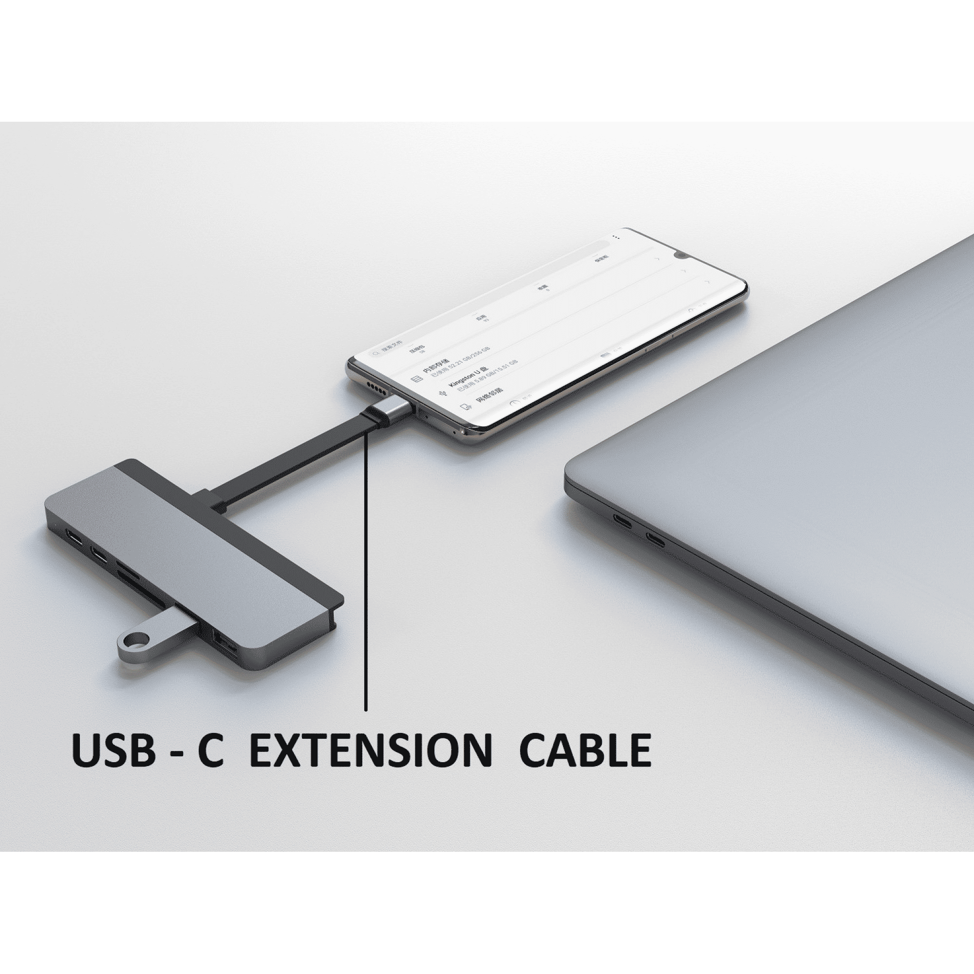 HYPERDRIVE DUO 7-in-2 USB 3.0 Type C to USB 3.0 Type C, USB 3.0 Type A, HDMI Type A, SD Card Slot, MicroSD Card Slot USB Hub (Magnetic Strip Mounting, Space Grey)_8