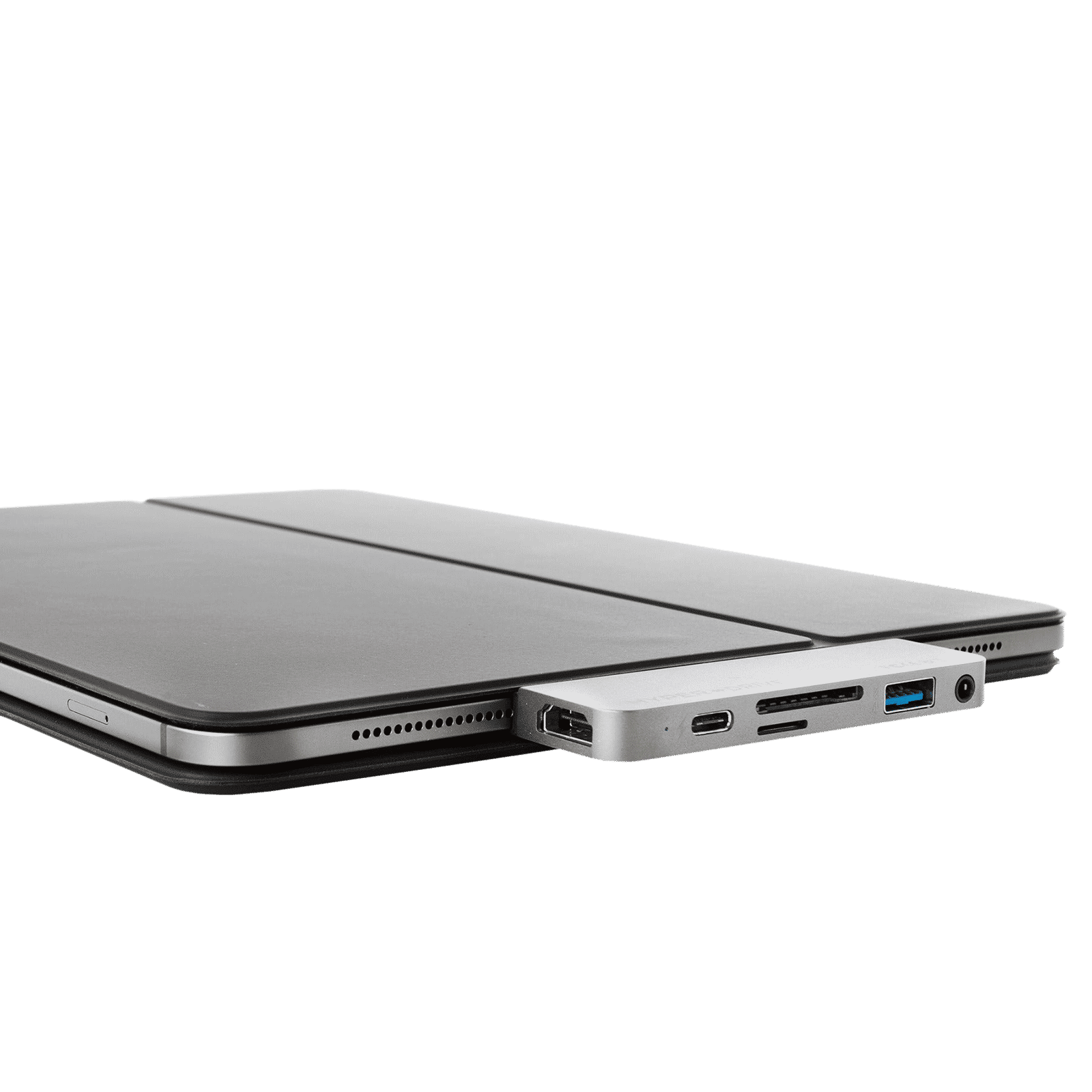 HYPERDRIVE 6-in-1 USB 3.2 Type C to USB 3.0 Type C, USB 3.1 Type A, HDMI Type A, SD Card Slot, MicroSD Card Slot, 3.5mm Stereo USB Hub (Pass-Through Charging, Space Grey)_4