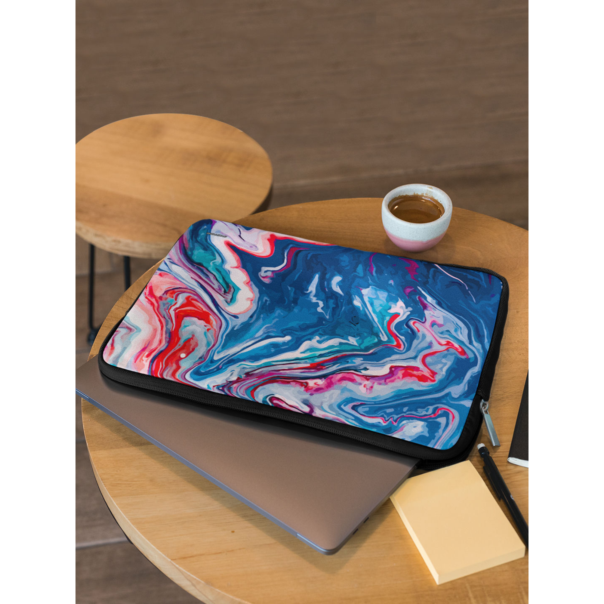 macmerise Liquid Neoprene Laptop Sleeve for 15 Inch Laptop (Water Resistant, Funk Blue)_5