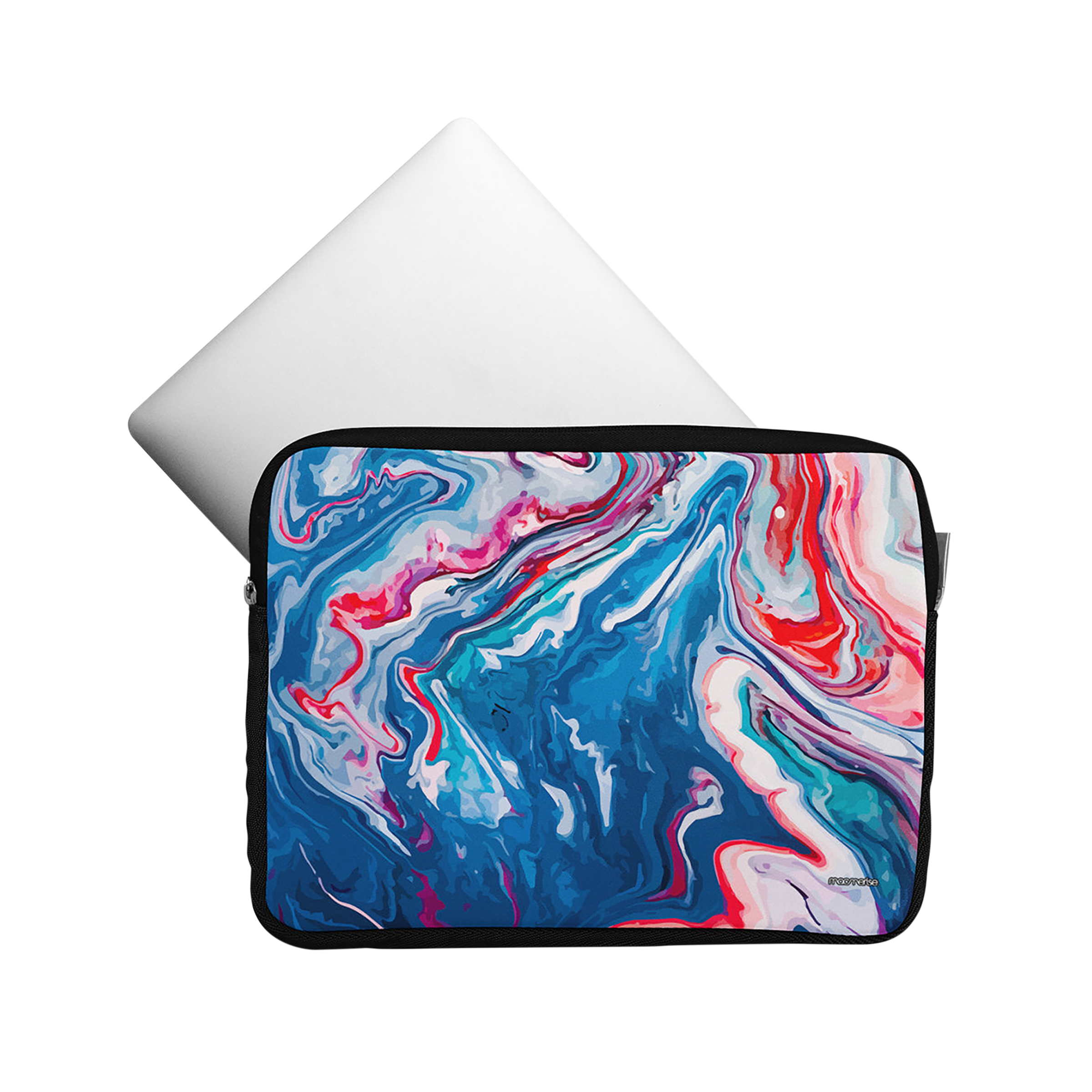 macmerise Liquid Neoprene Laptop Sleeve for 15 Inch Laptop (Water Resistant, Funk Blue)_6